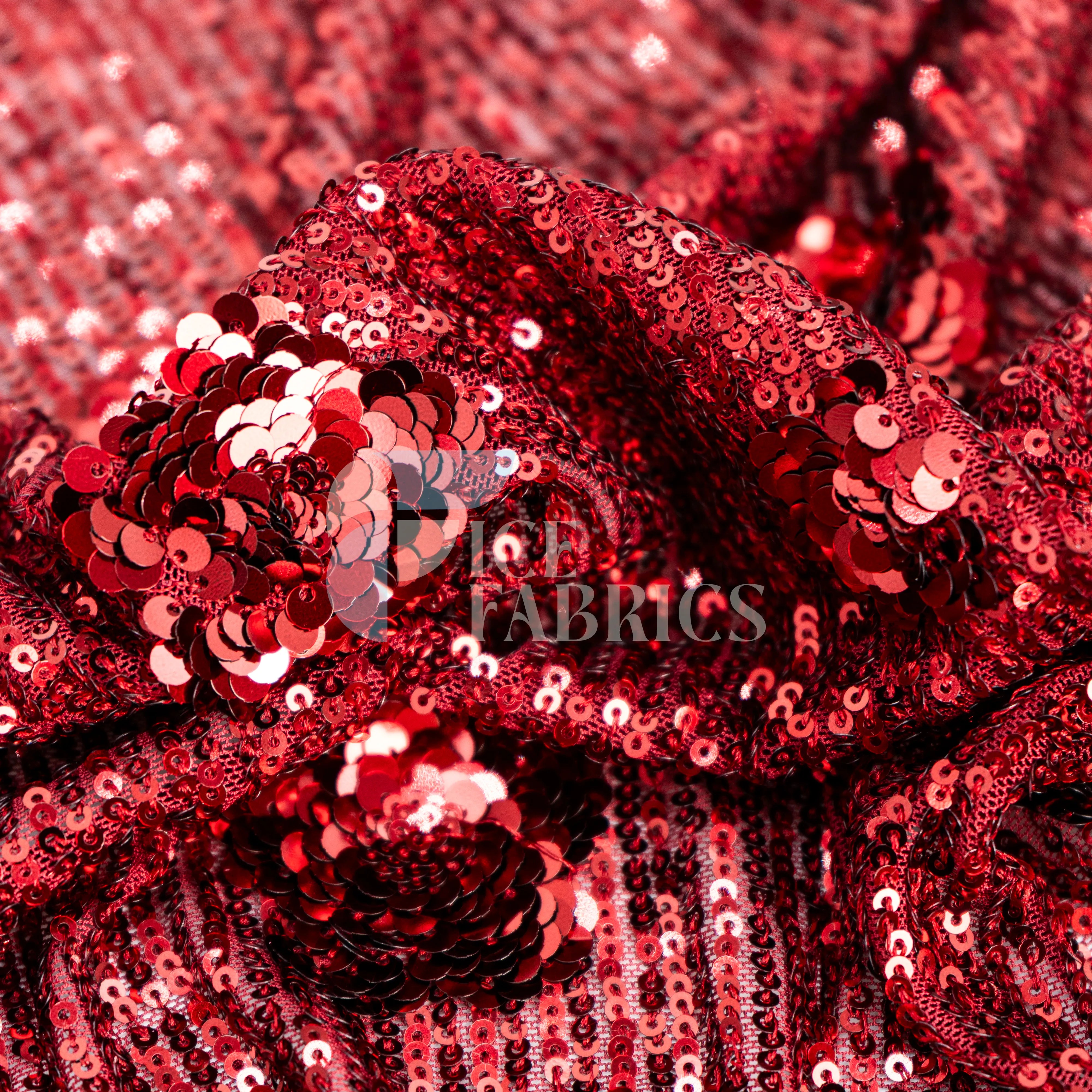 Celeste 3D Floral Stretch Sequin Fabric