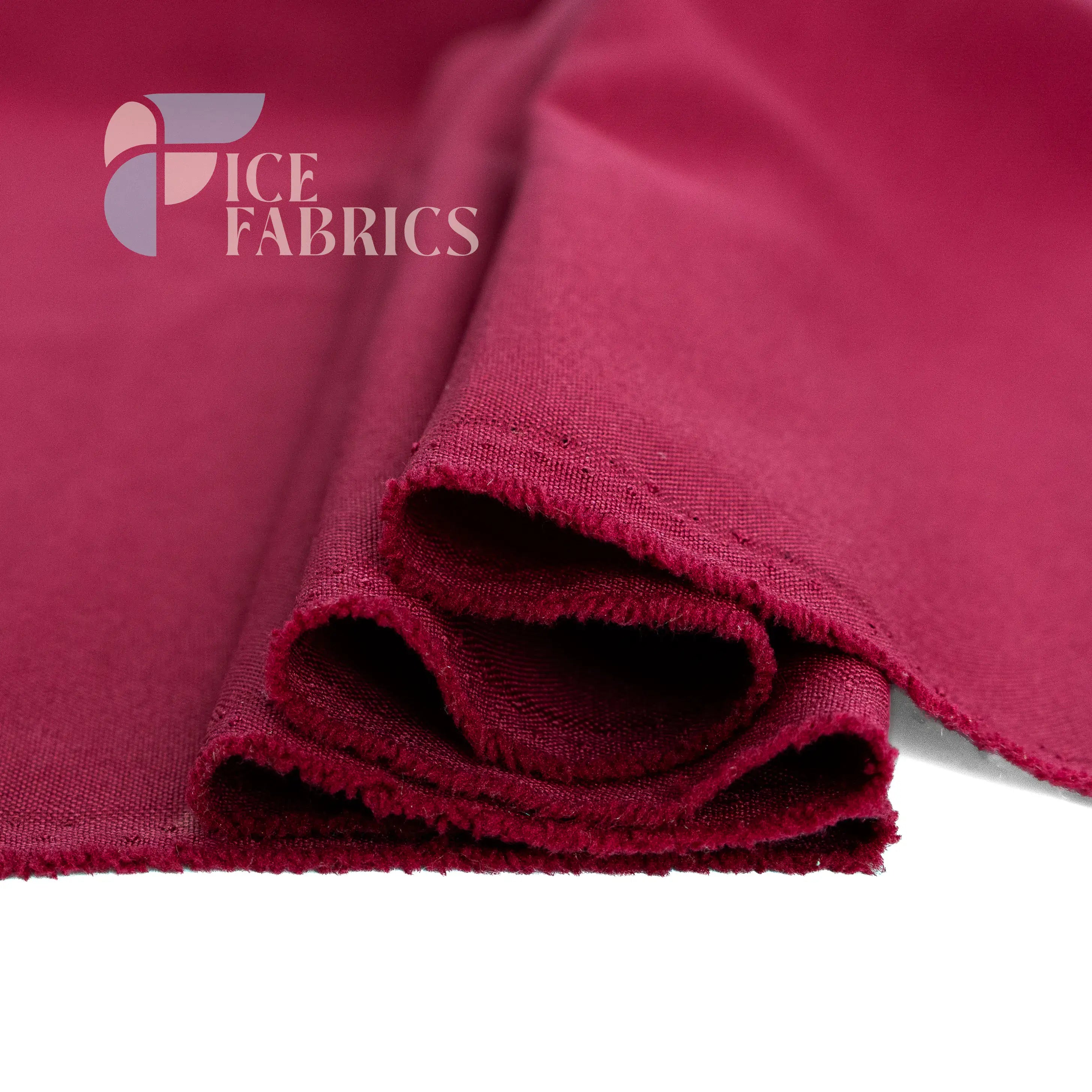 Burgundy Solid Poly Poplin Fabric By The Yard