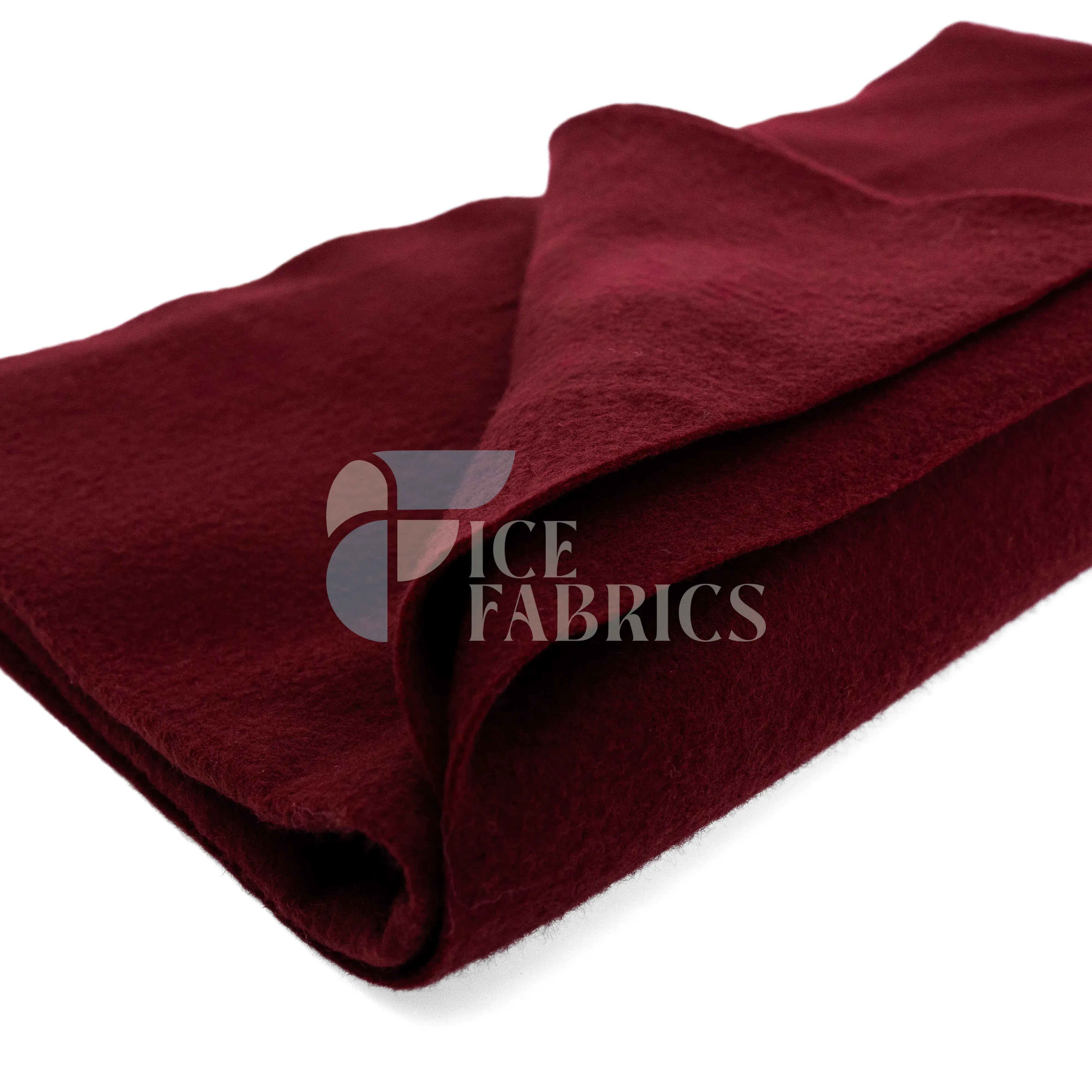 Burgundy Acrylic Felt Fabric / 1.6mm Thick _ 72” Wide ICE FABRICS By The Yard