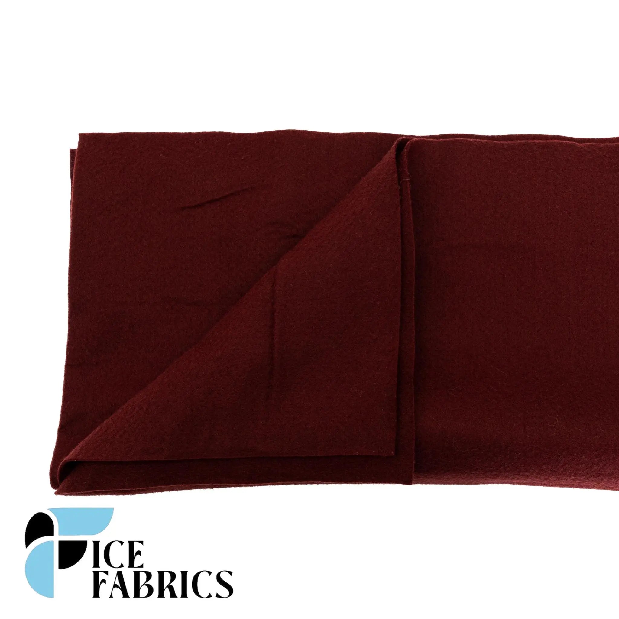Burgundy Acrylic Felt Fabric / 1.6mm Thick _ 72” WideICE FABRICSICE FABRICSBy The YardBurgundy Acrylic Felt Fabric / 1.6mm Thick _ 72” Wide ICE FABRICS