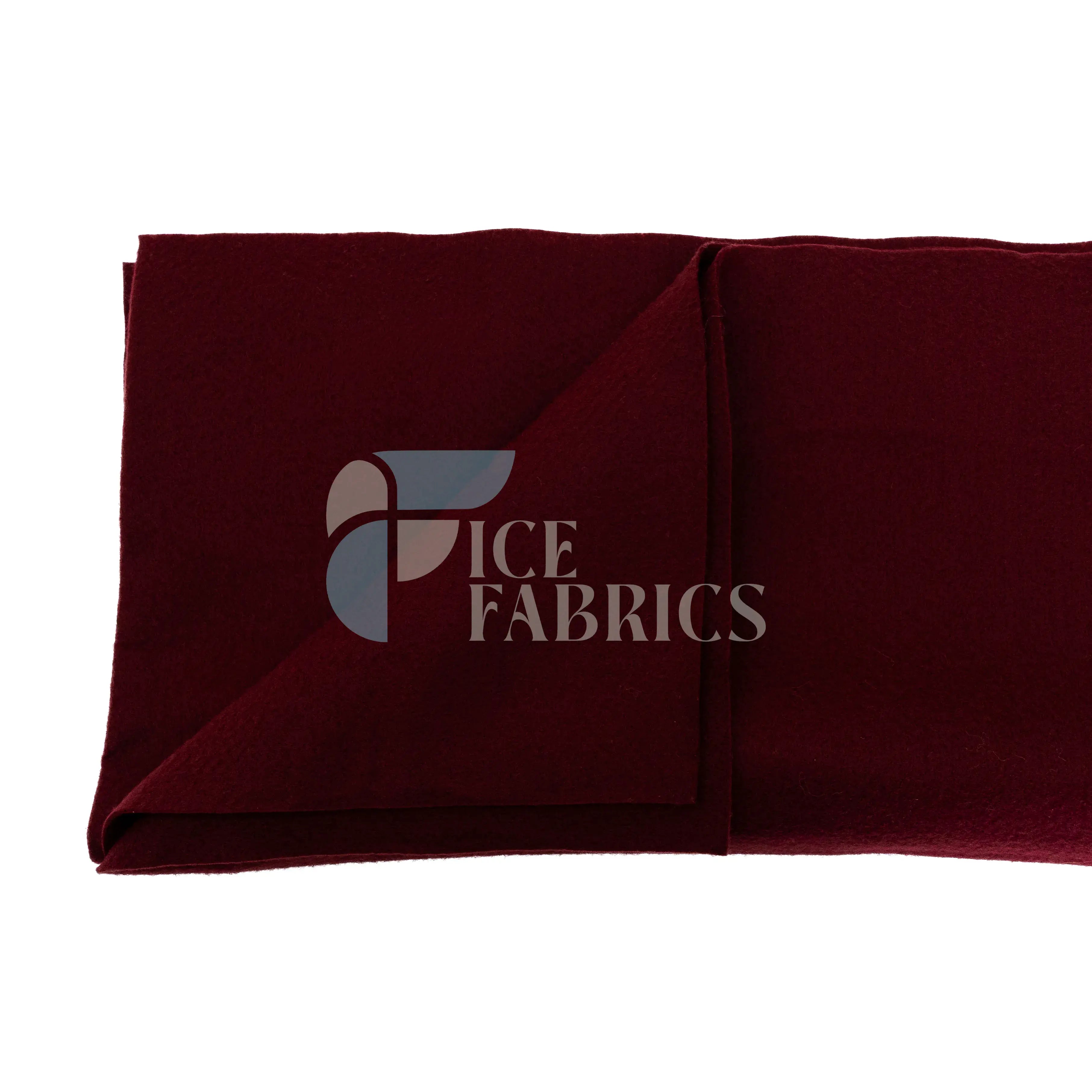 Burgundy Acrylic Felt Fabric / 1.6mm Thick _ 72” Wide ICE FABRICS By The Yard