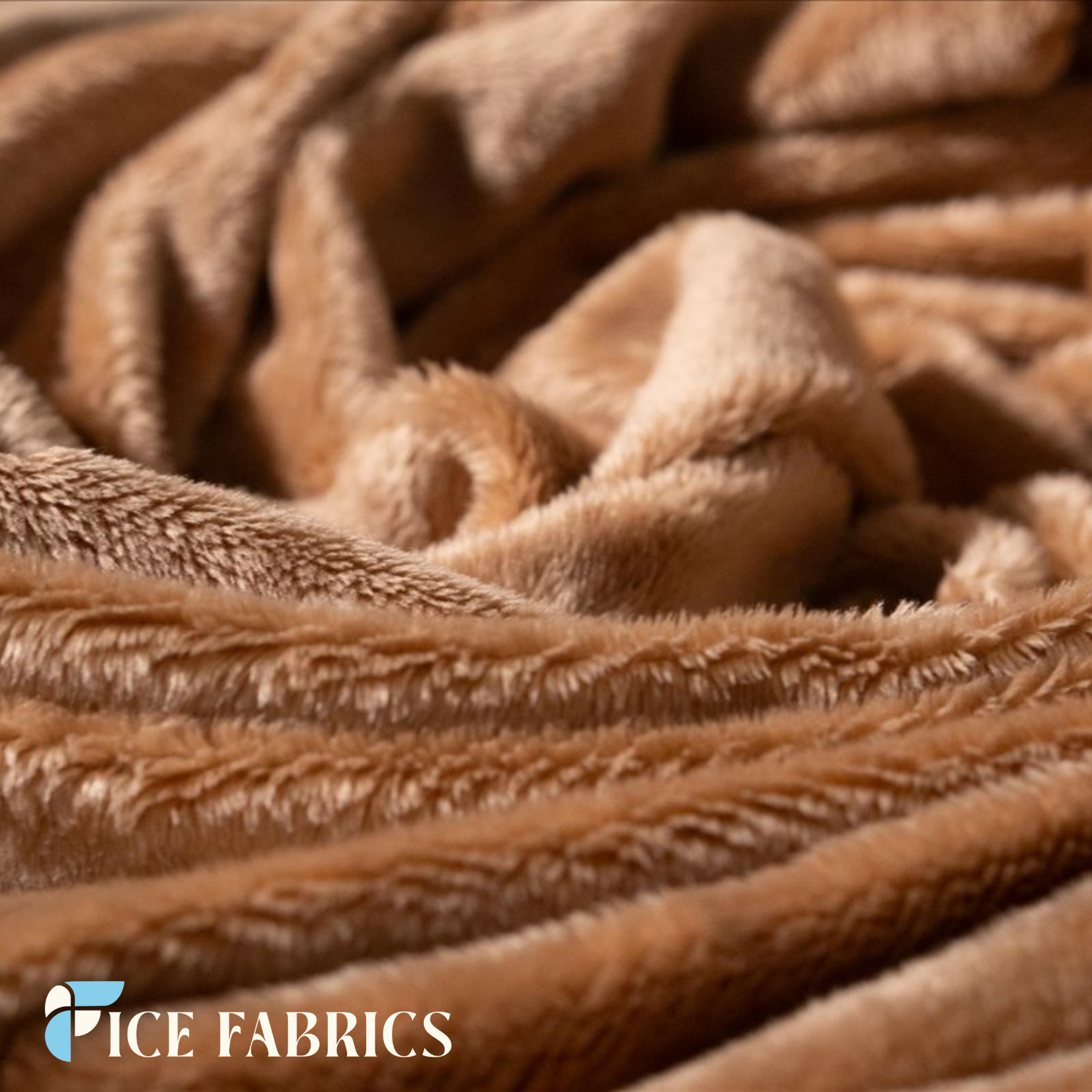 Camel Ultra Soft 3mm Minky Fabric Faux Fur