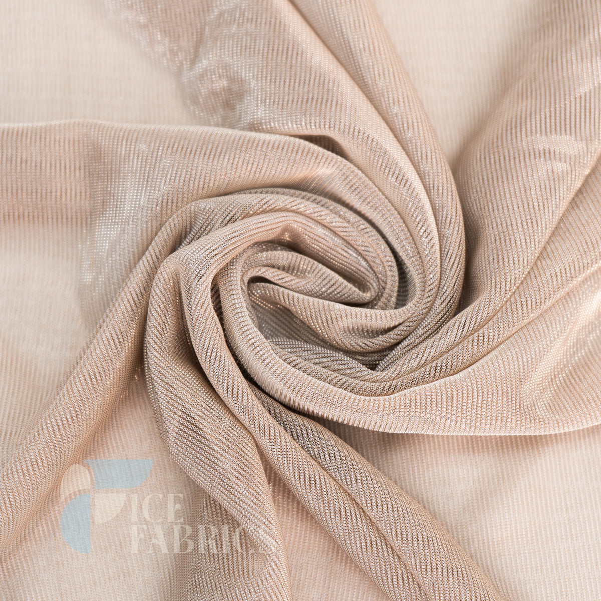 Metallic stretch mesh fabric