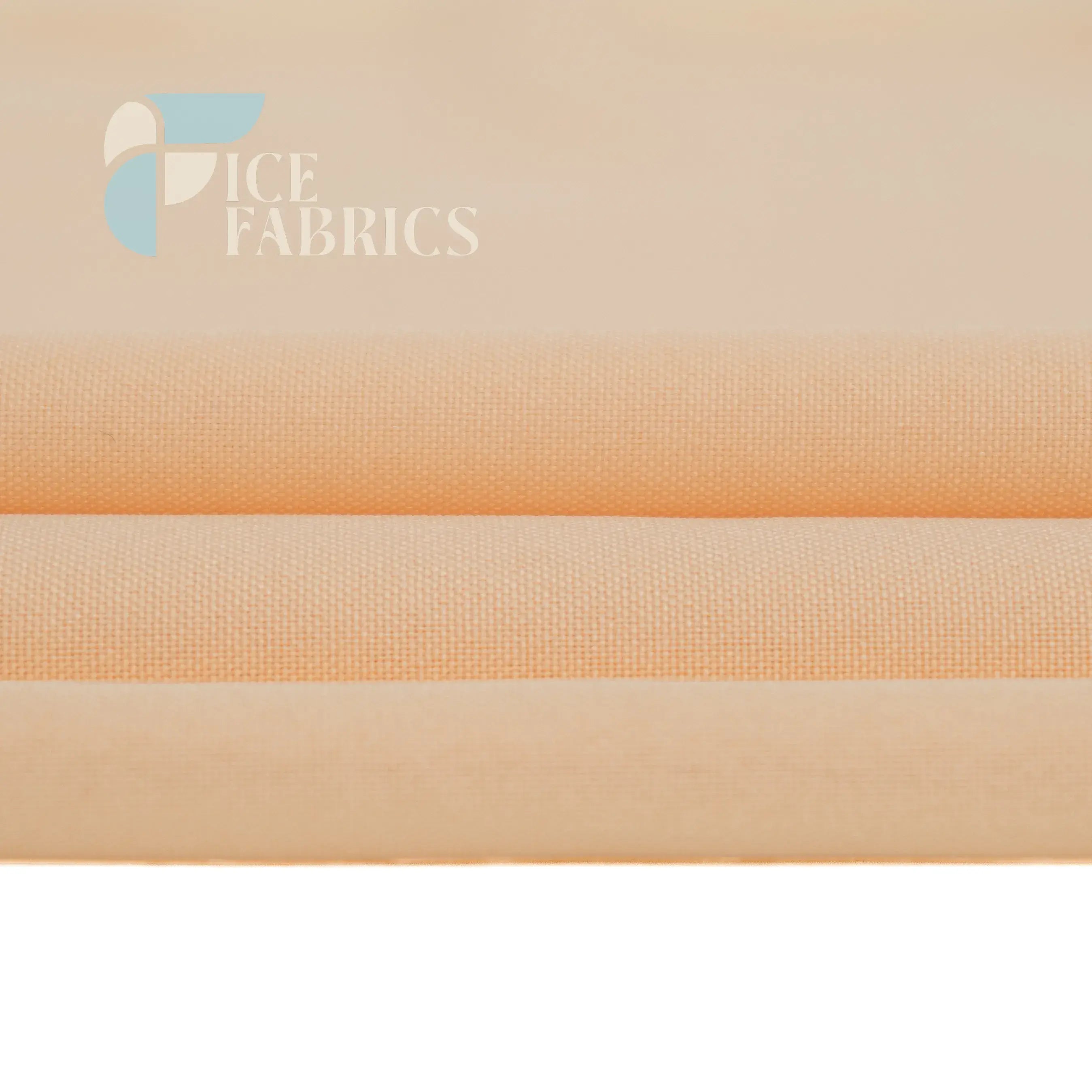 Champagne Solid Poly Poplin Fabric By The Yard