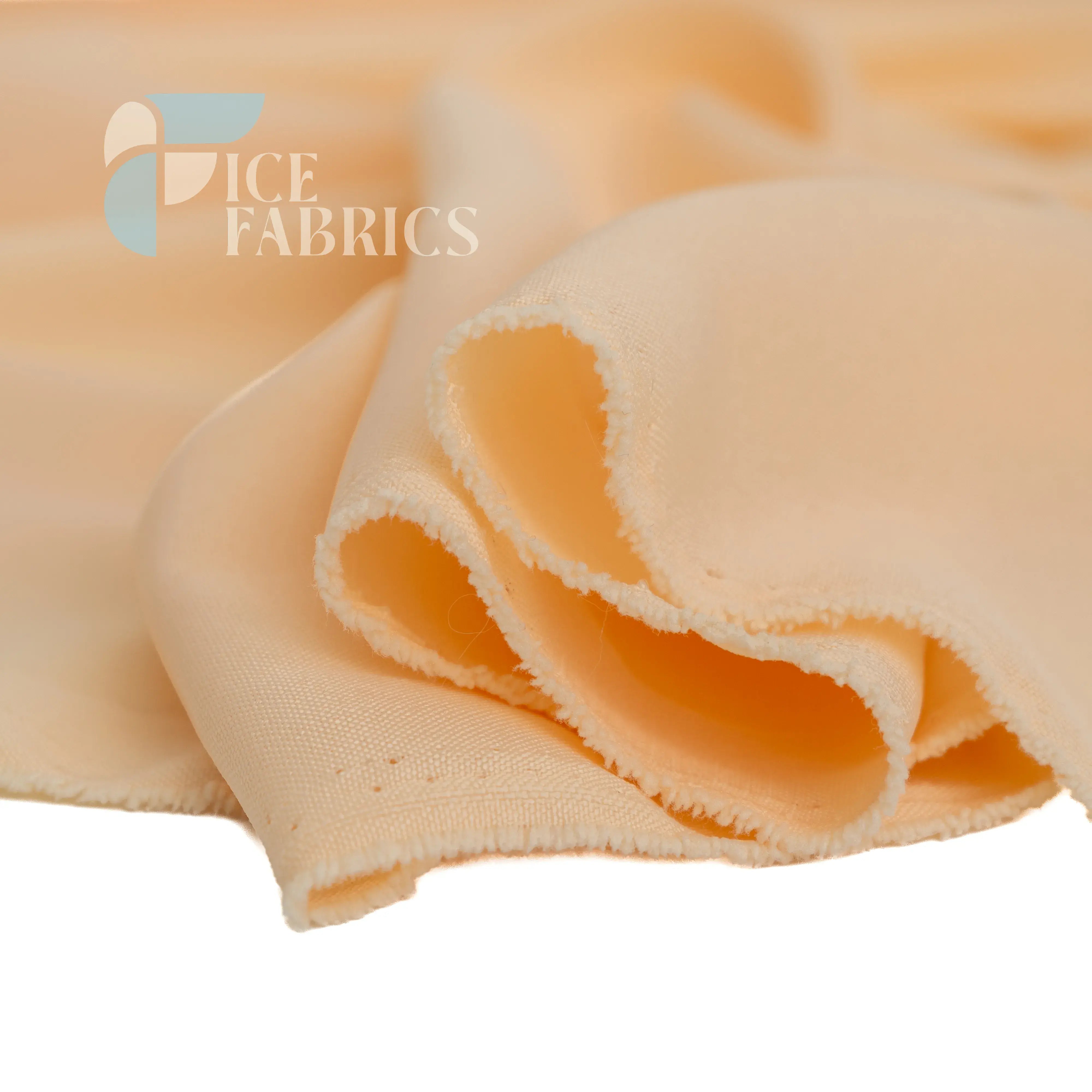 Champagne Solid Poly Poplin Fabric By The Yard