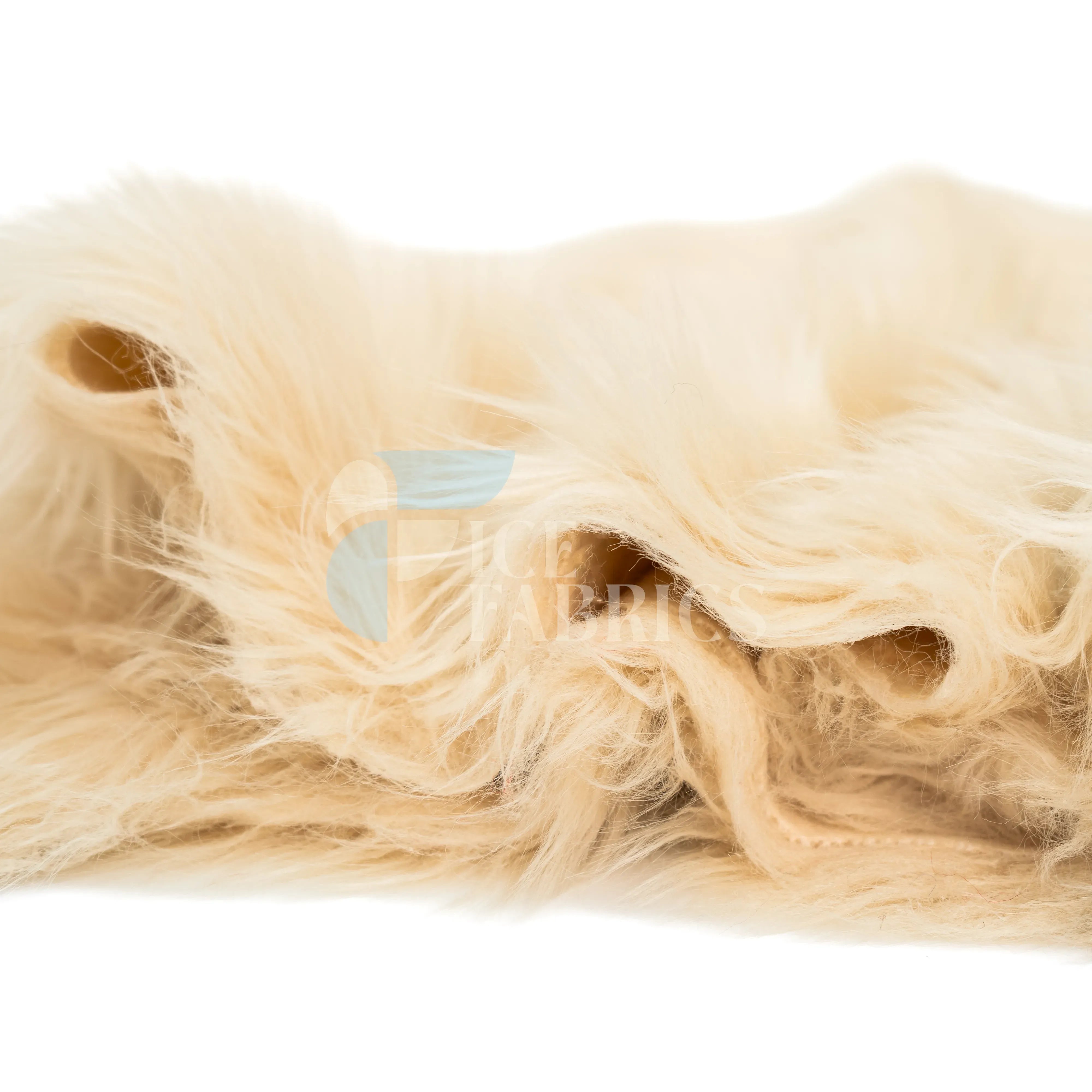 Champagne Shaggy Mohair Faux Fur Fabric By The Roll | LuxeShag Fur