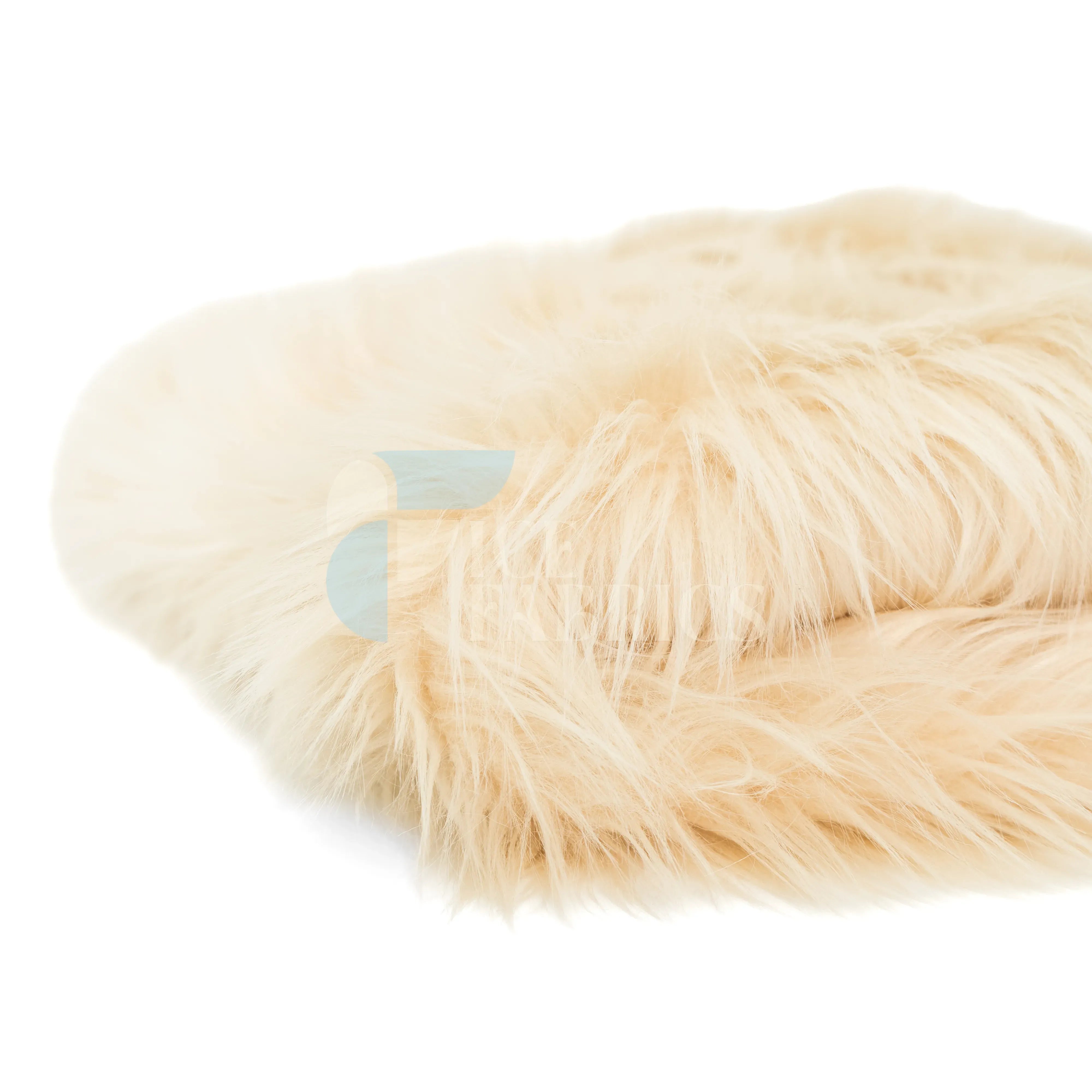 Champagne Shaggy Mohair Faux Fur Fabric By The Roll | LuxeShag Fur