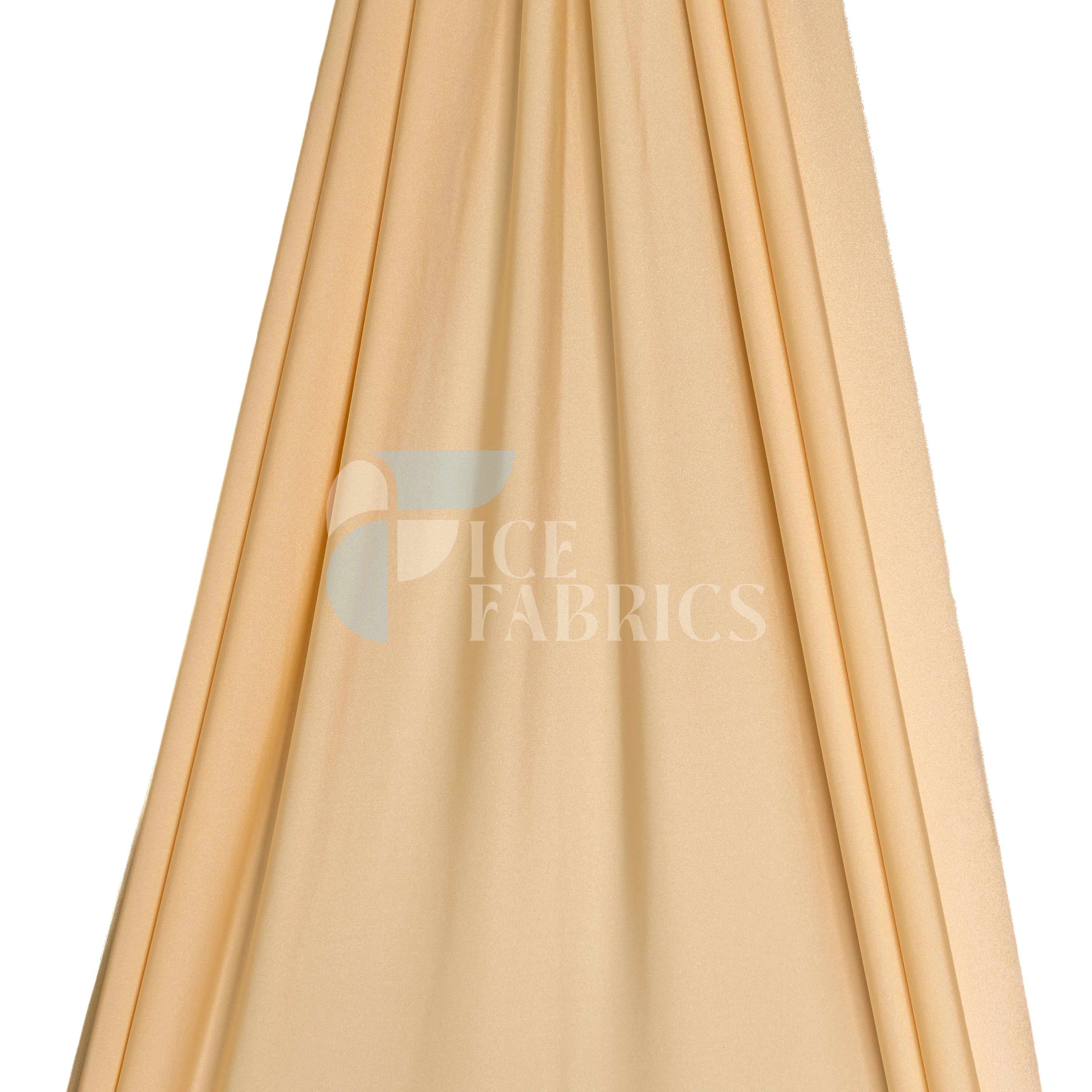Jordan Champagne Shiny Nylon Spandex Fabric / 4 Way stretch
