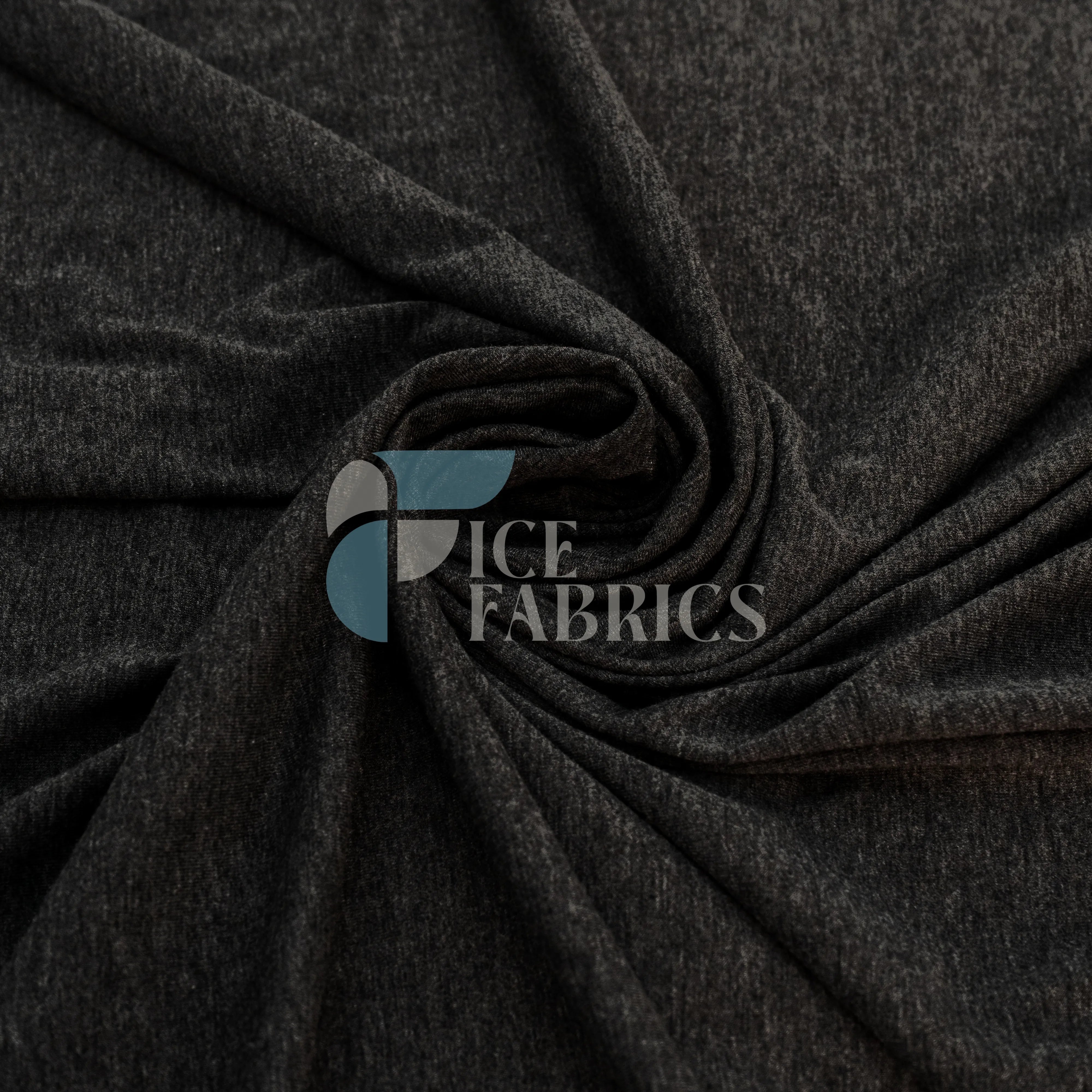 Charcoal Cotton Spandex Jersey Fabric | FlexCot