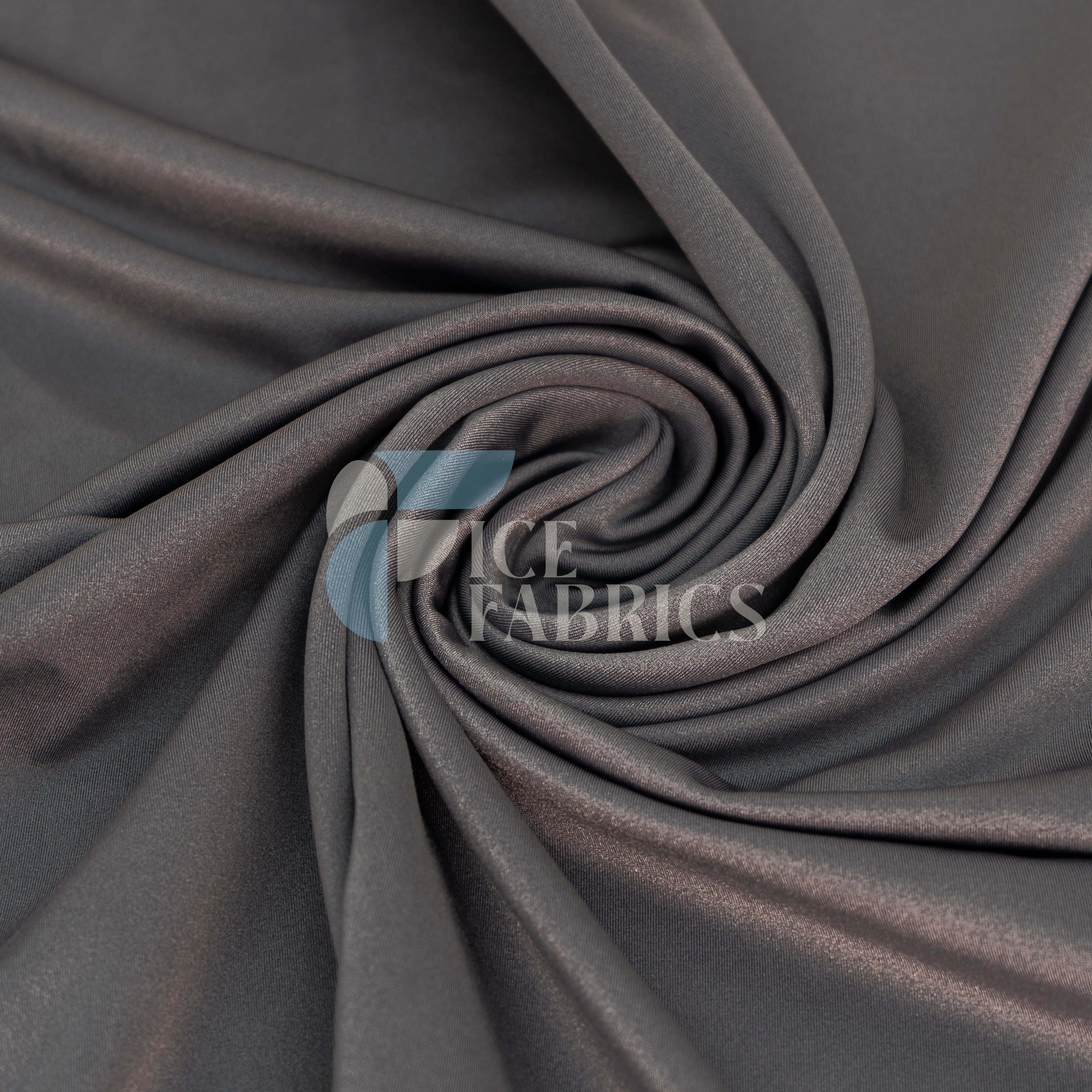 Charcoal Yoga Flex Nylon Spandex Fabric By The Yard