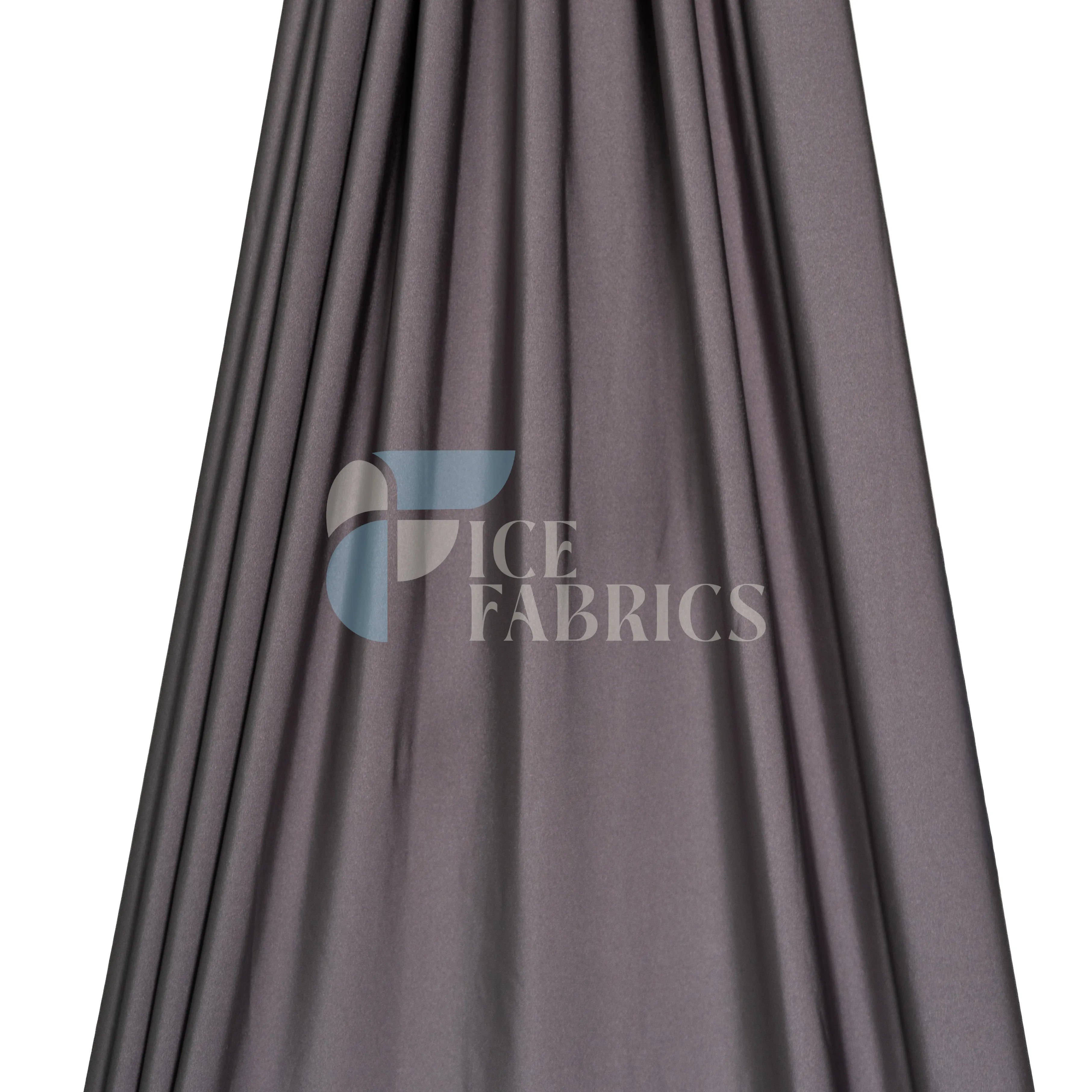 Jordan Charcoal Shiny Nylon Spandex Fabric / 4 Way stretch