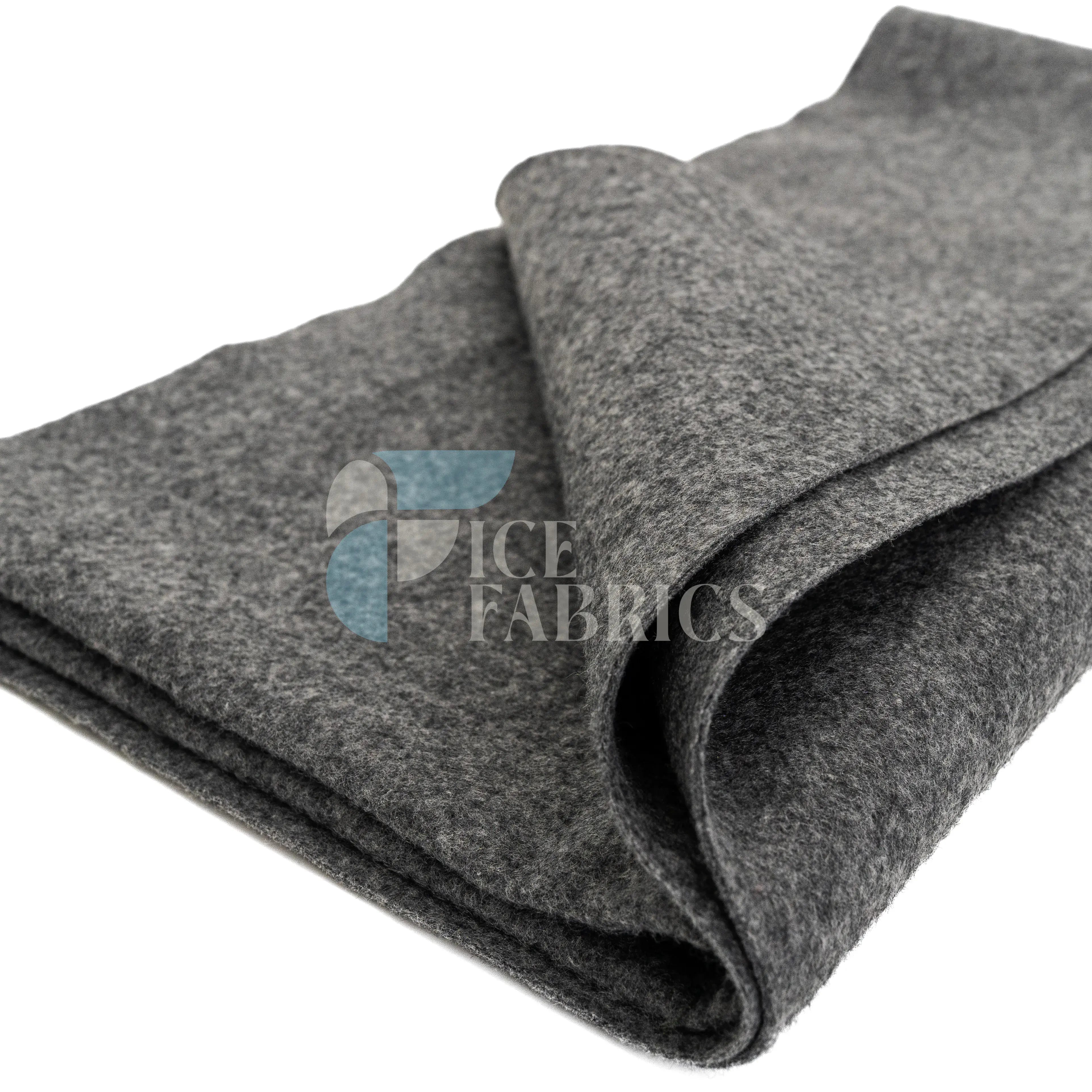 Charcoal Acrylic Felt Fabric / 1.6mm Thick _ 72” Wide ICE FABRICS By The Yard