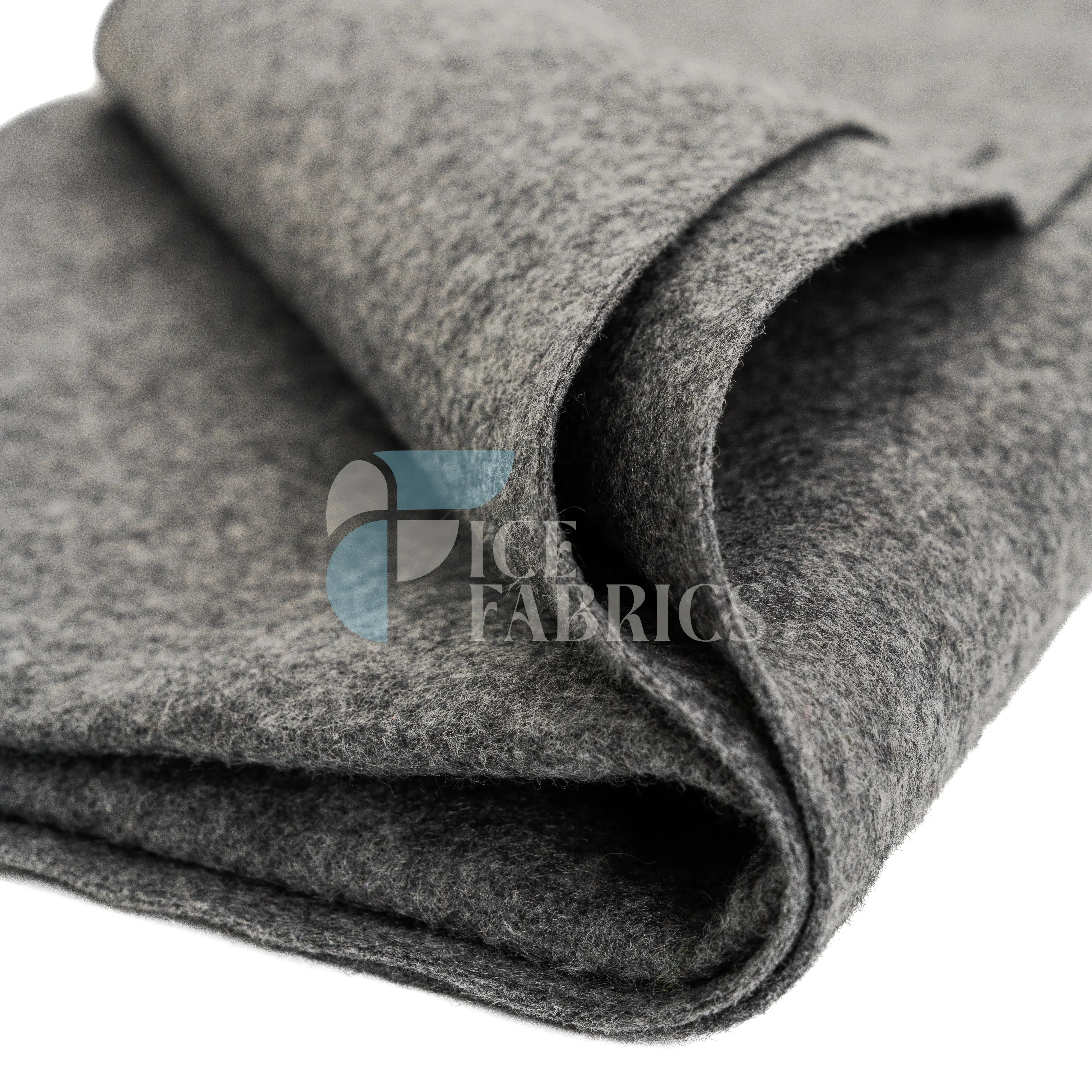 Charcoal Acrylic Felt Fabric / 1.6mm Thick _ 72” Wide ICE FABRICS By The Yard