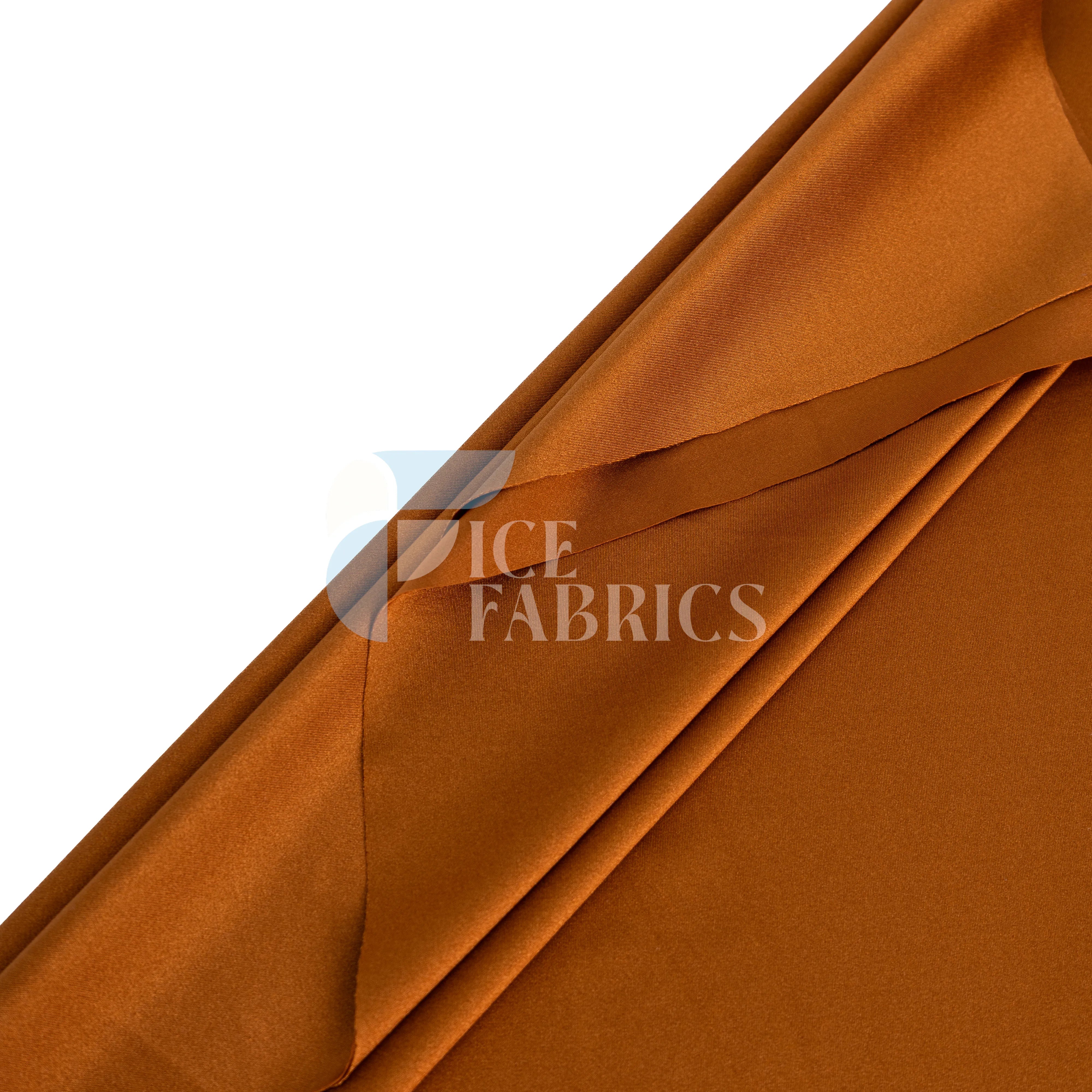 Copper Jordan 4 Way Stretch Fabric Shiny Nylon Spandex