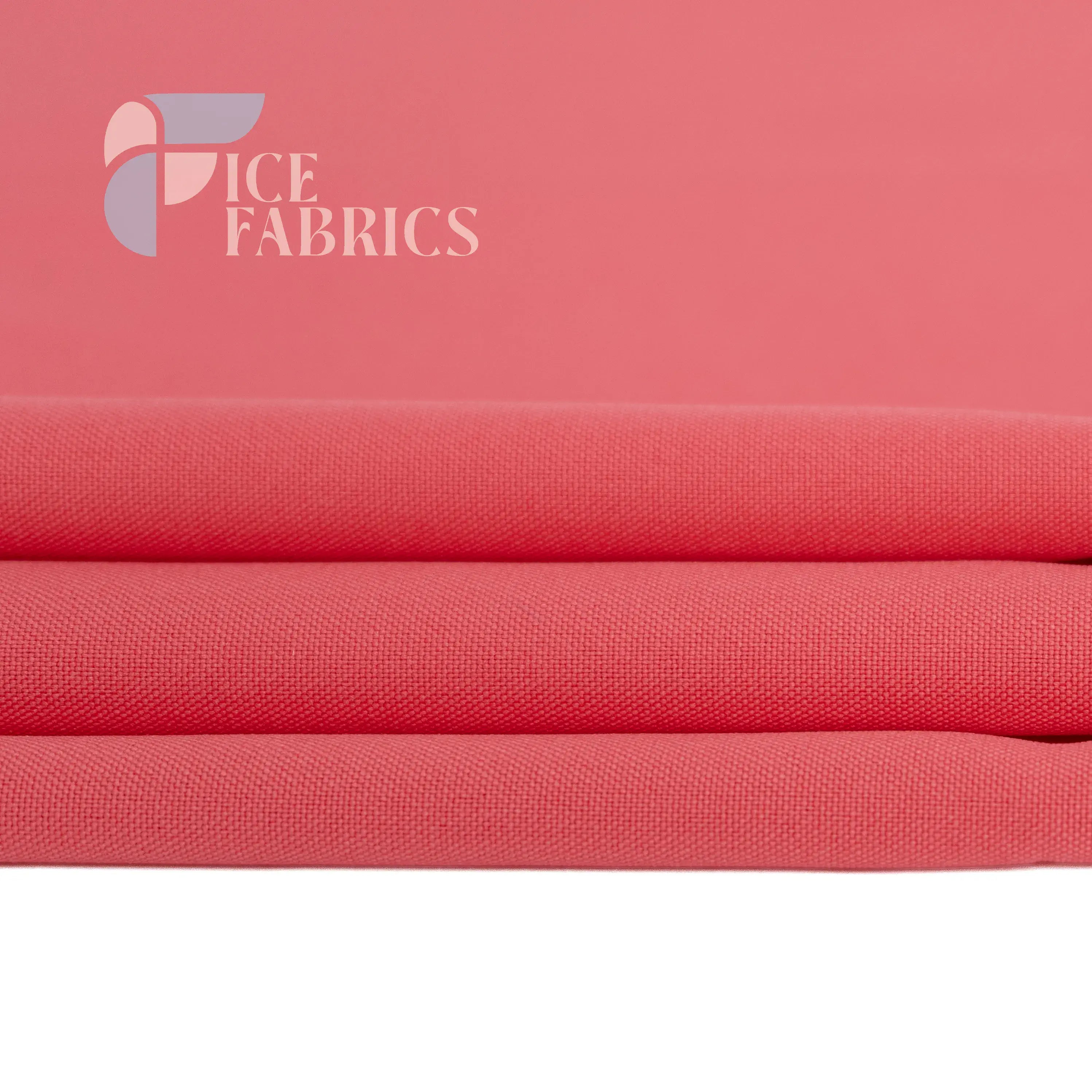 Coral Solid Poly Poplin Fabric By The Yard