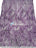 Dark Purple Damask Stretch Sequin Fabric On Mesh