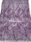 Dark Purple Damask Stretch Sequin Fabric On Mesh