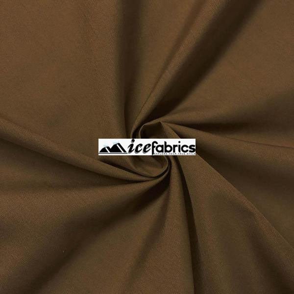 Dark Gold Poly Cotton Broadcloth Fabric By The Yard