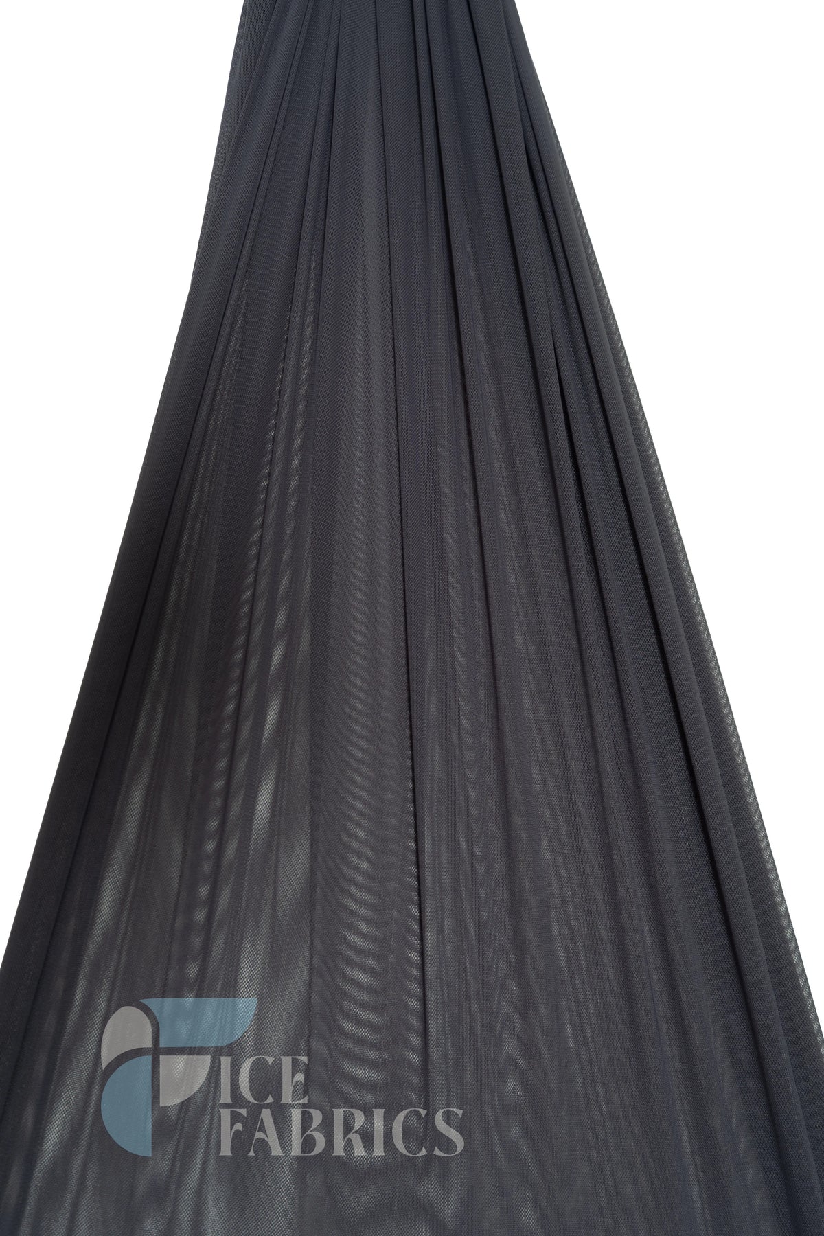 Dark Gray Flex Power Mesh 4 Way Stretch Nylon Fabric