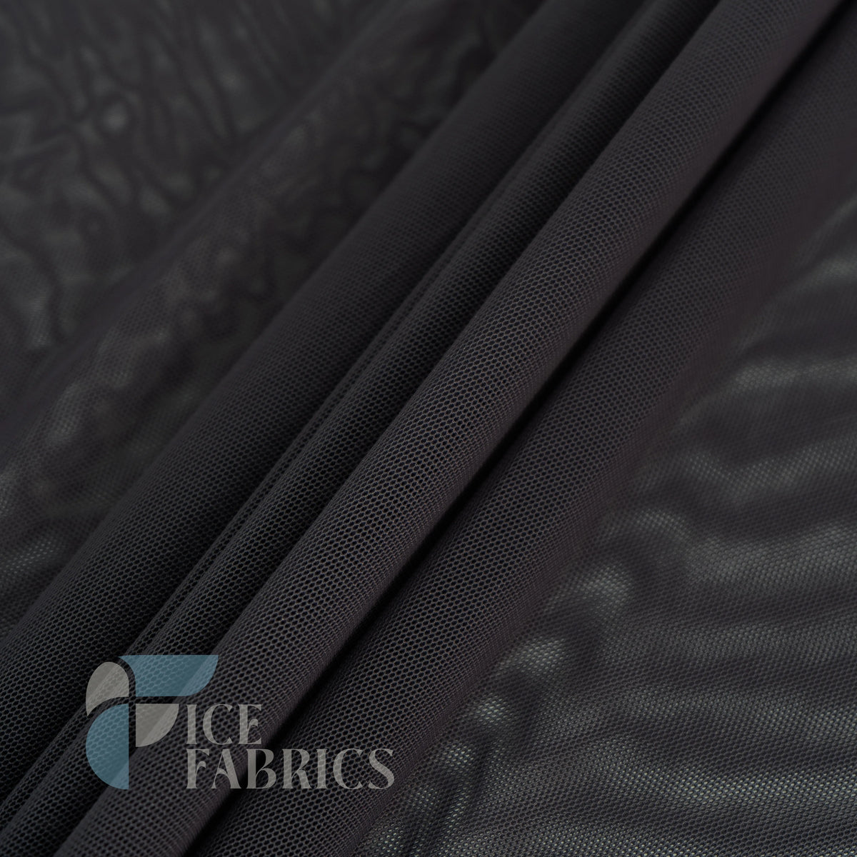 Dark Gray Flex Power Mesh 4 Way Stretch Nylon Fabric