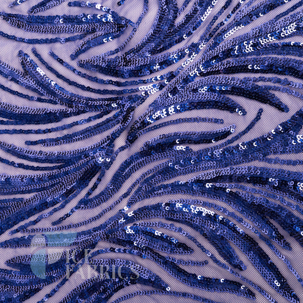 Flame 4 Way Stretch Sequin Spandex Fabric