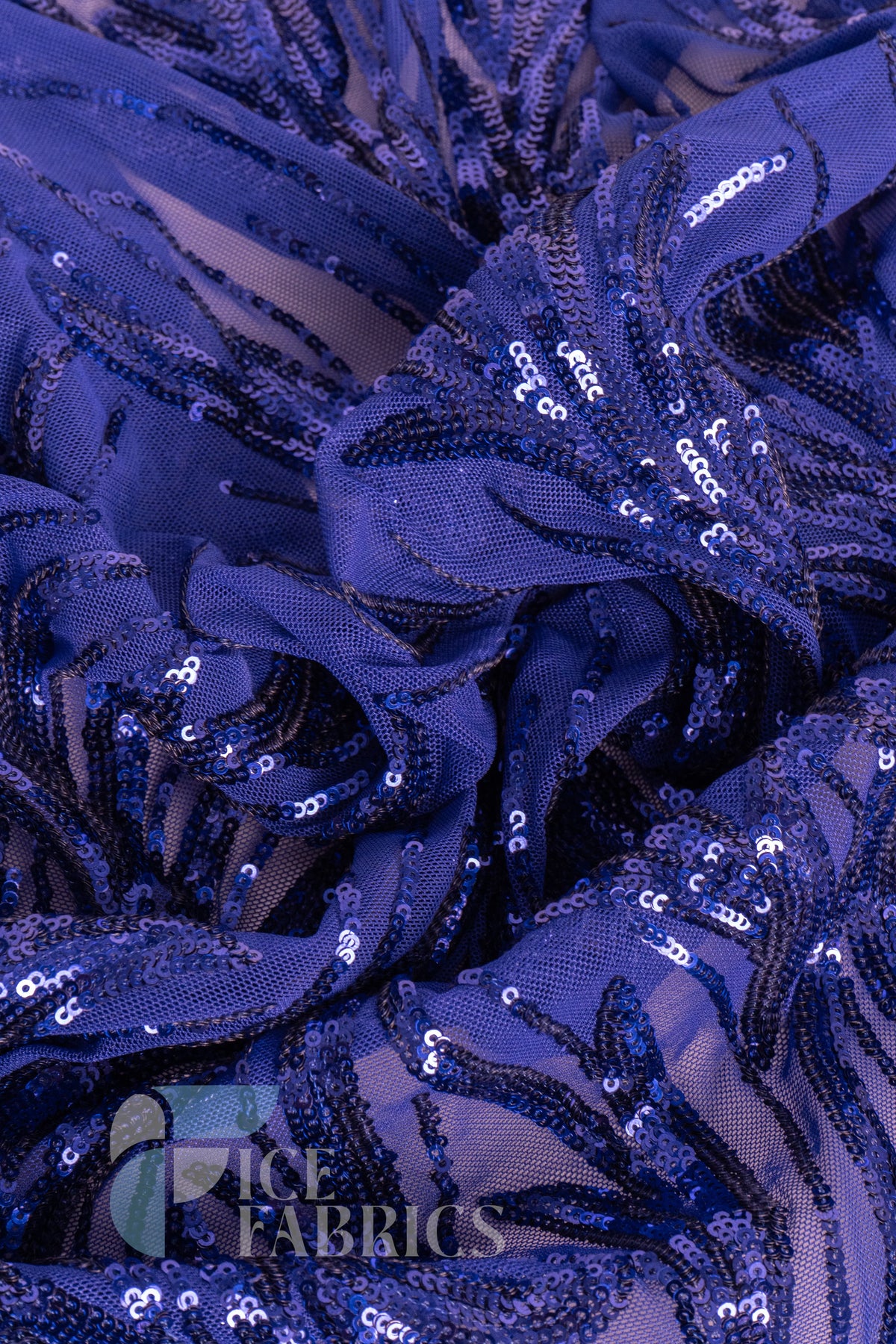 Flame 4 Way Stretch Sequin Spandex Fabric