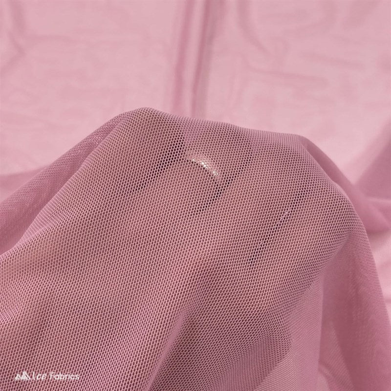 Dusty Rose 4 Way Stretch Nylon Spandex Power Mesh Fabric