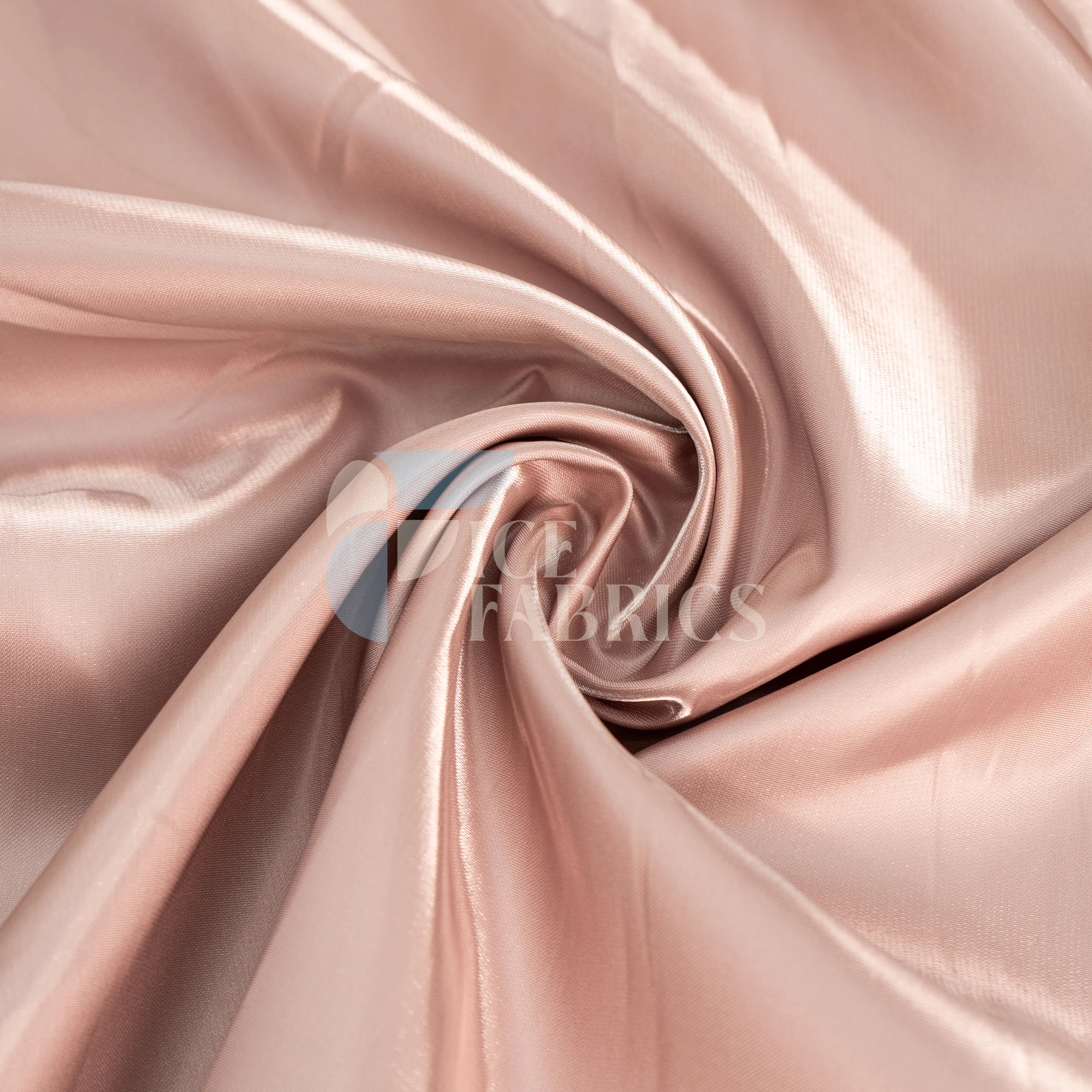 Dusty Rose Reflective Liquid Crystal Silky Satin Fabric