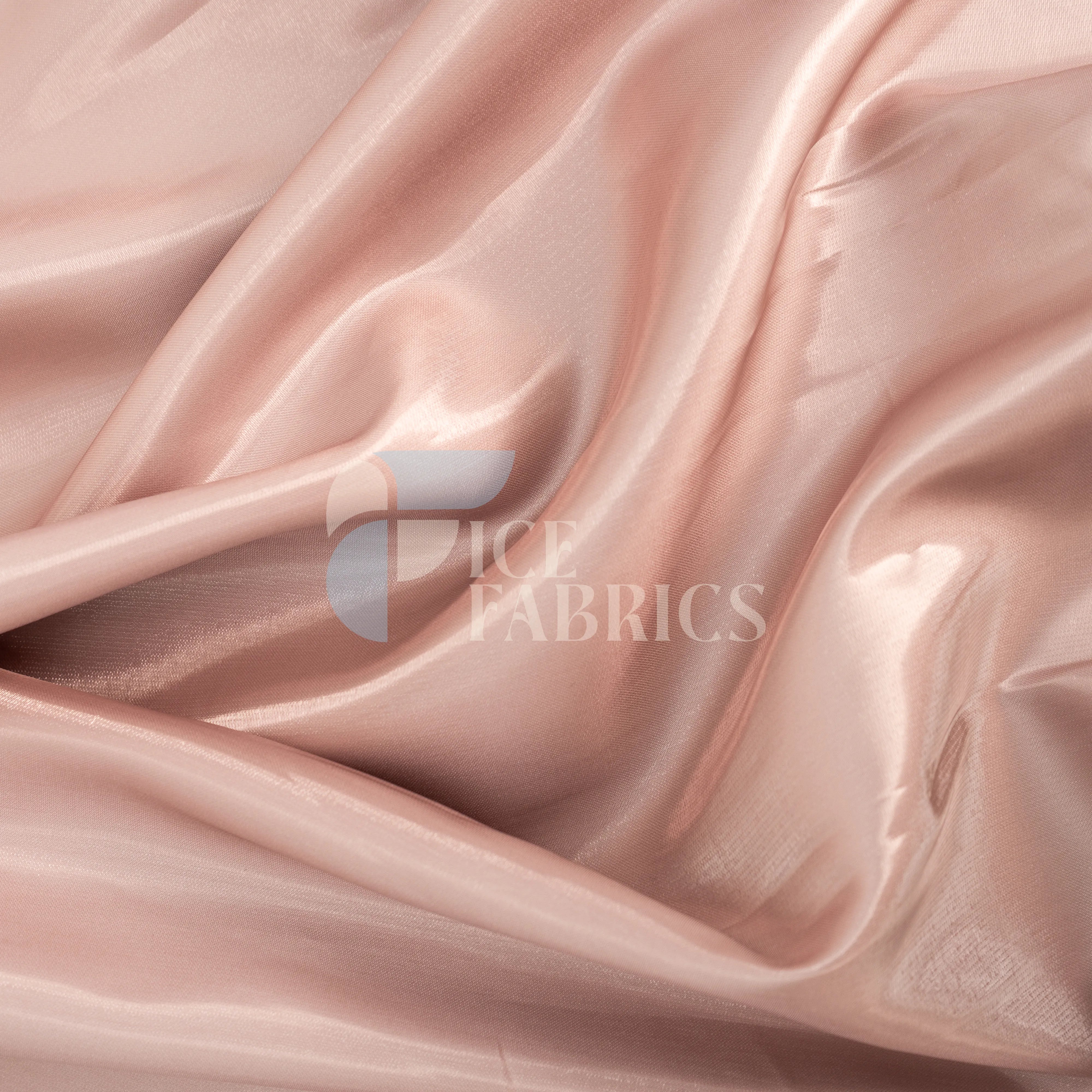 Dusty Rose Crystal Silky Satin Fabric by the yard