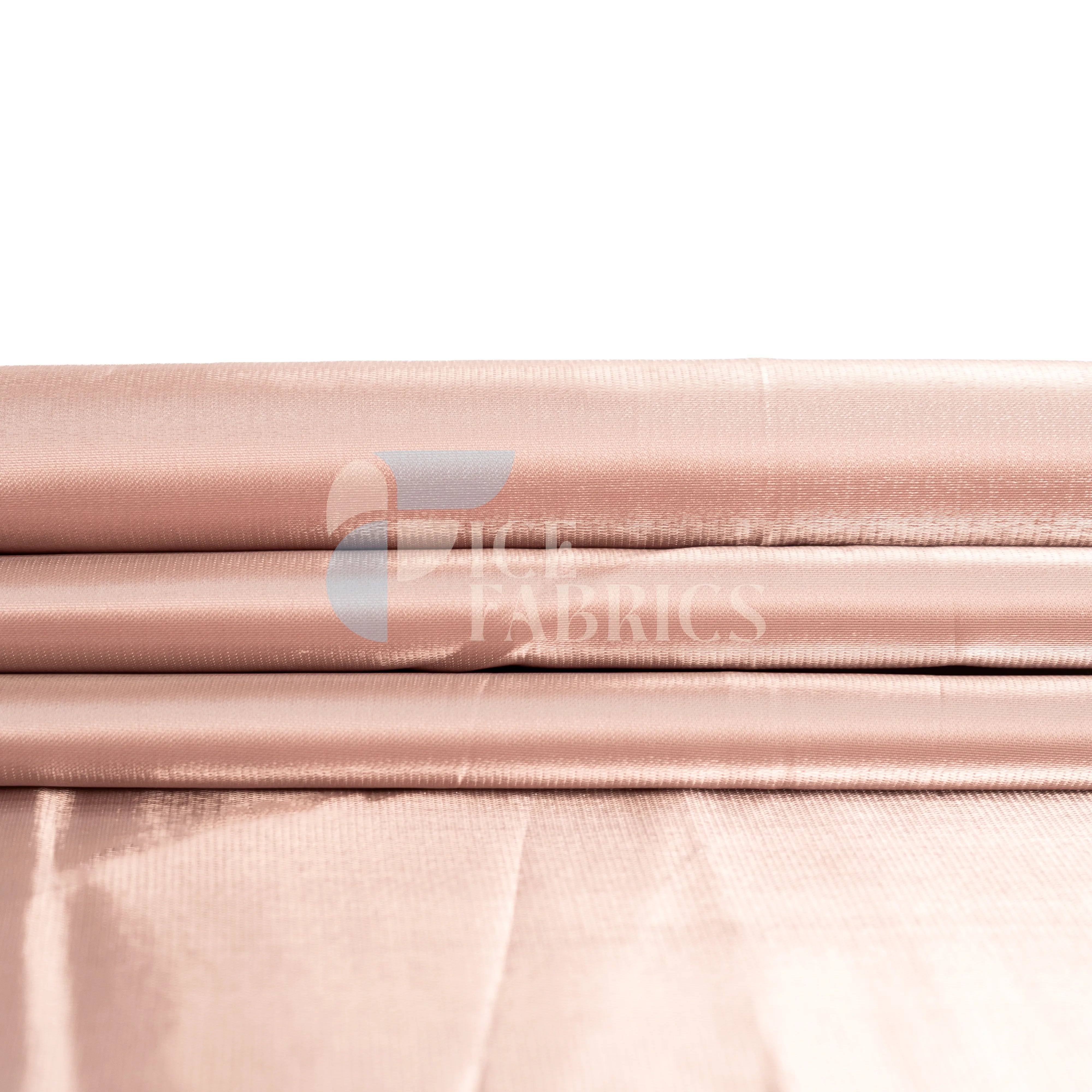 Dusty Rose Crystal Silky Satin Fabric 