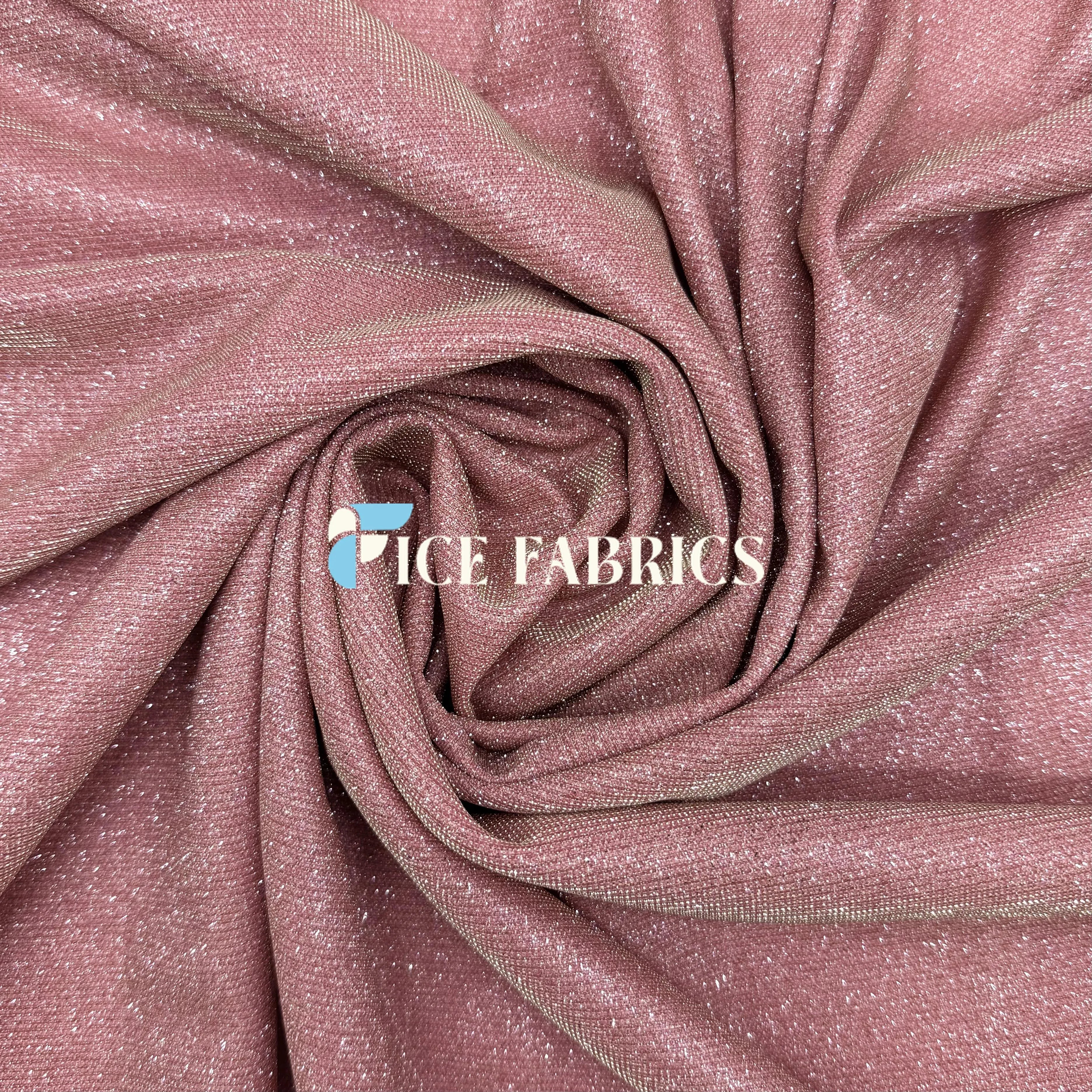 Lurex Sparkle Glitter Knit Spandex Fabric