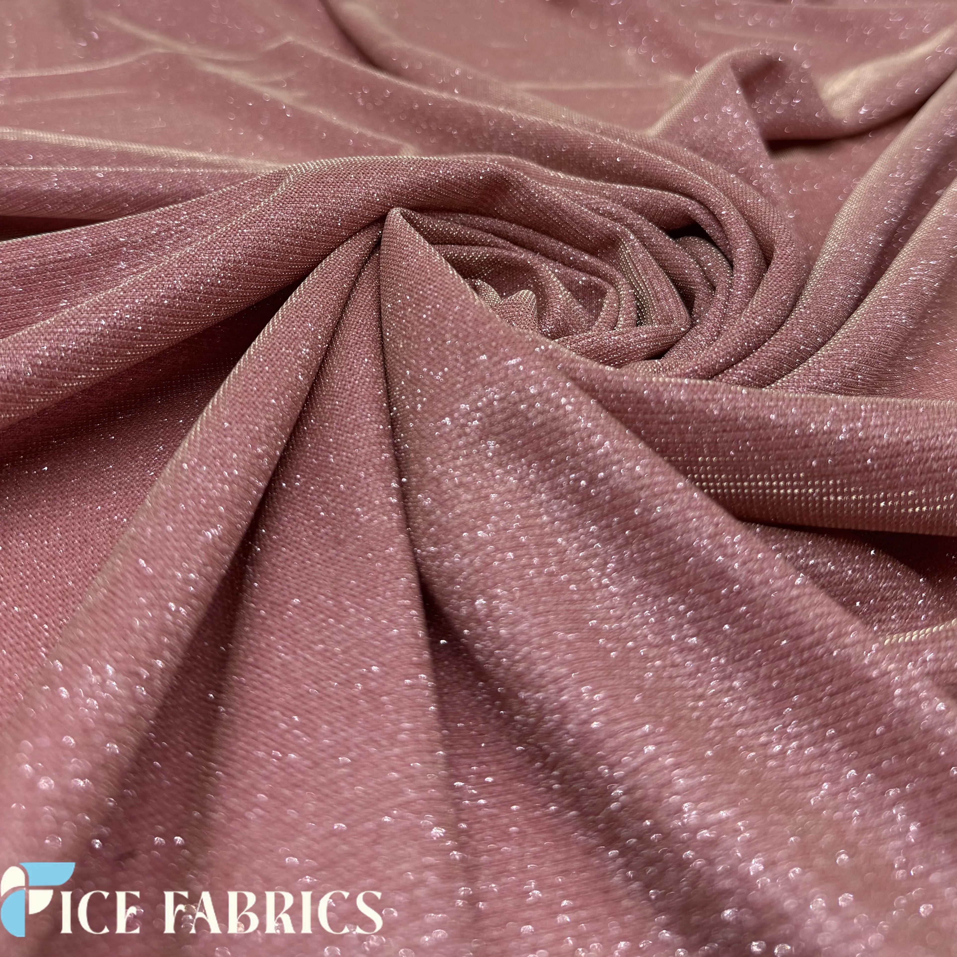 Lurex Sparkle Glitter Knit Spandex Fabric