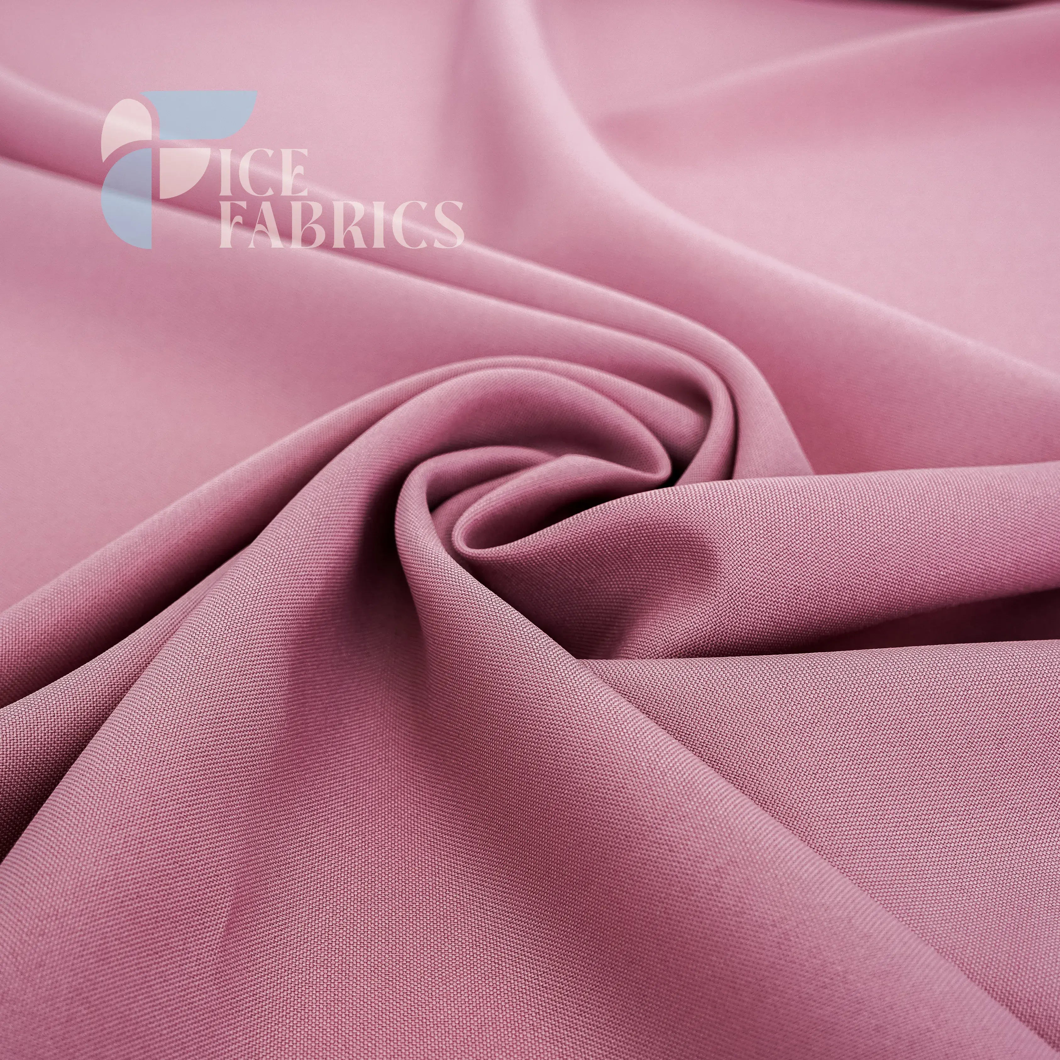 Dusty Rose Solid Poly Poplin Fabric By The Yard