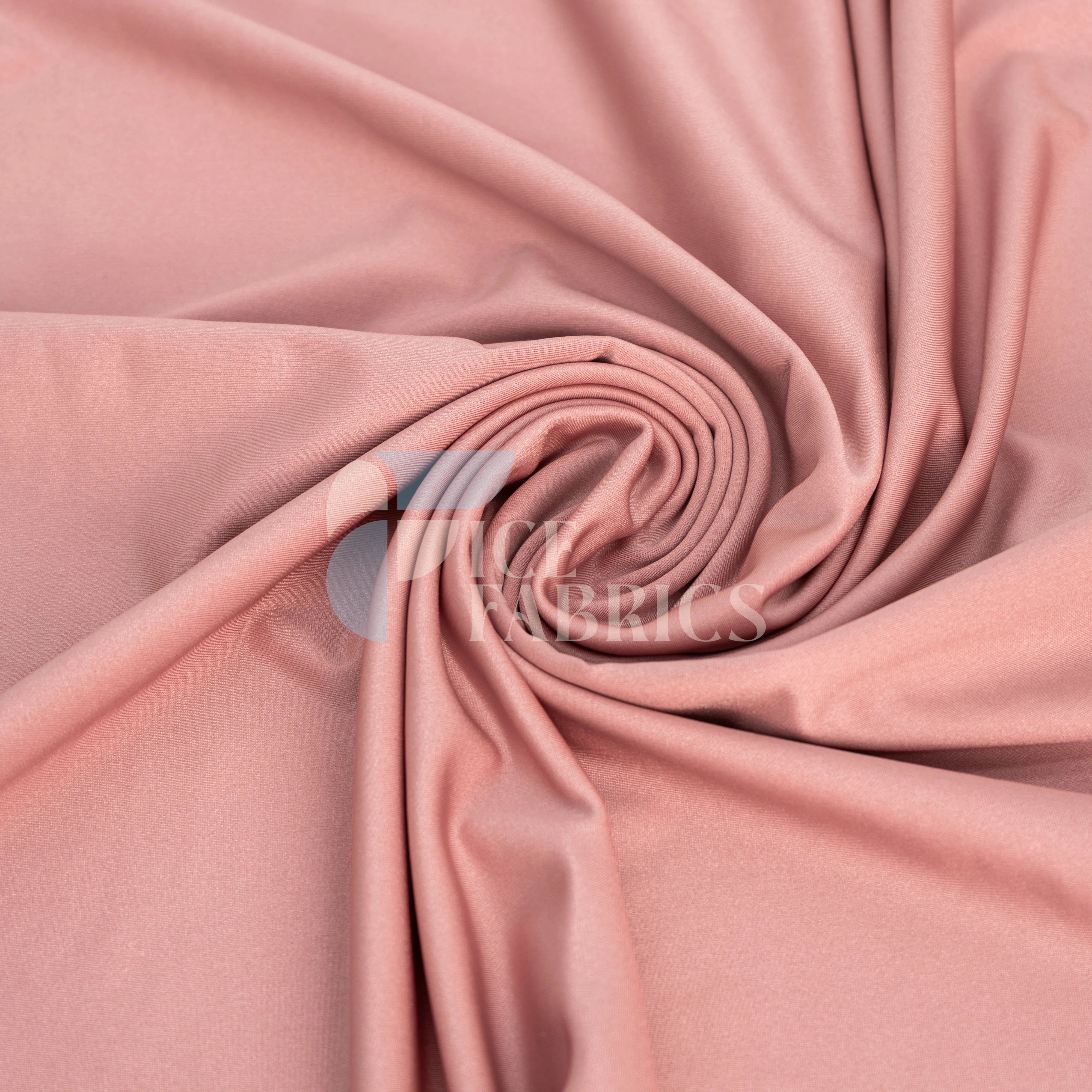 Jordan Dusty Rose Shiny Nylon Spandex Fabric / 4 Way stretch