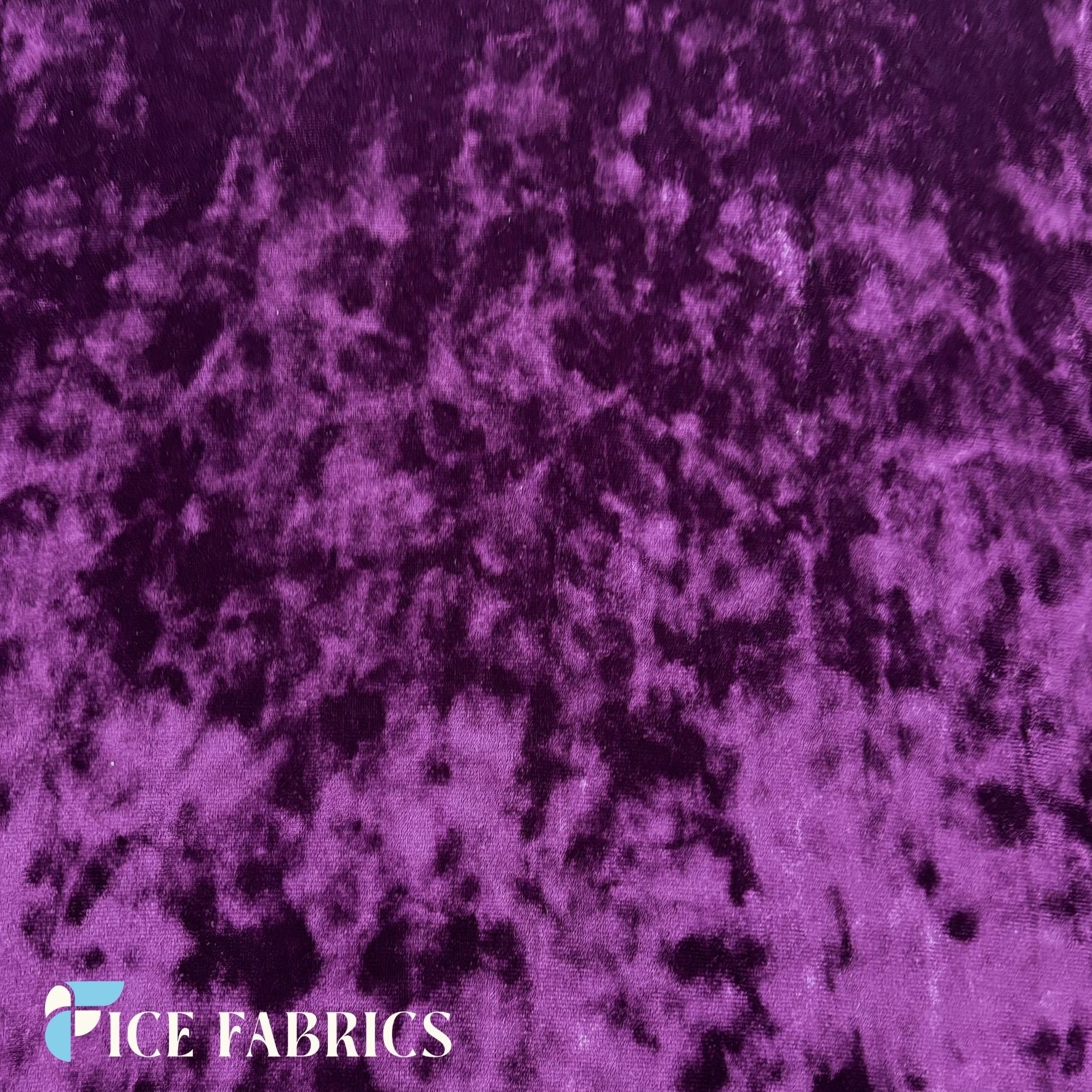 Egg Plant Stretch Velvet Fabric