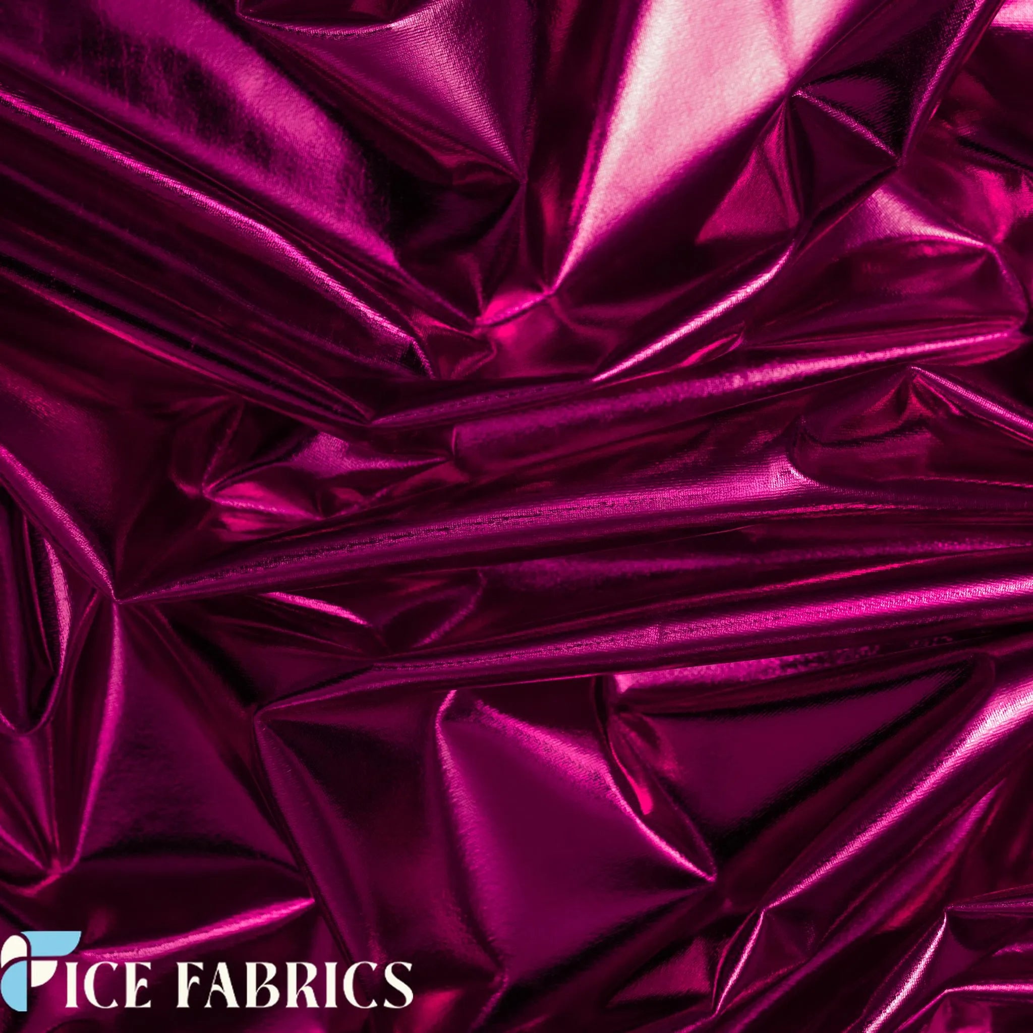 Fuchsia 4 Way Stretch Shiny Spandex Fabric  