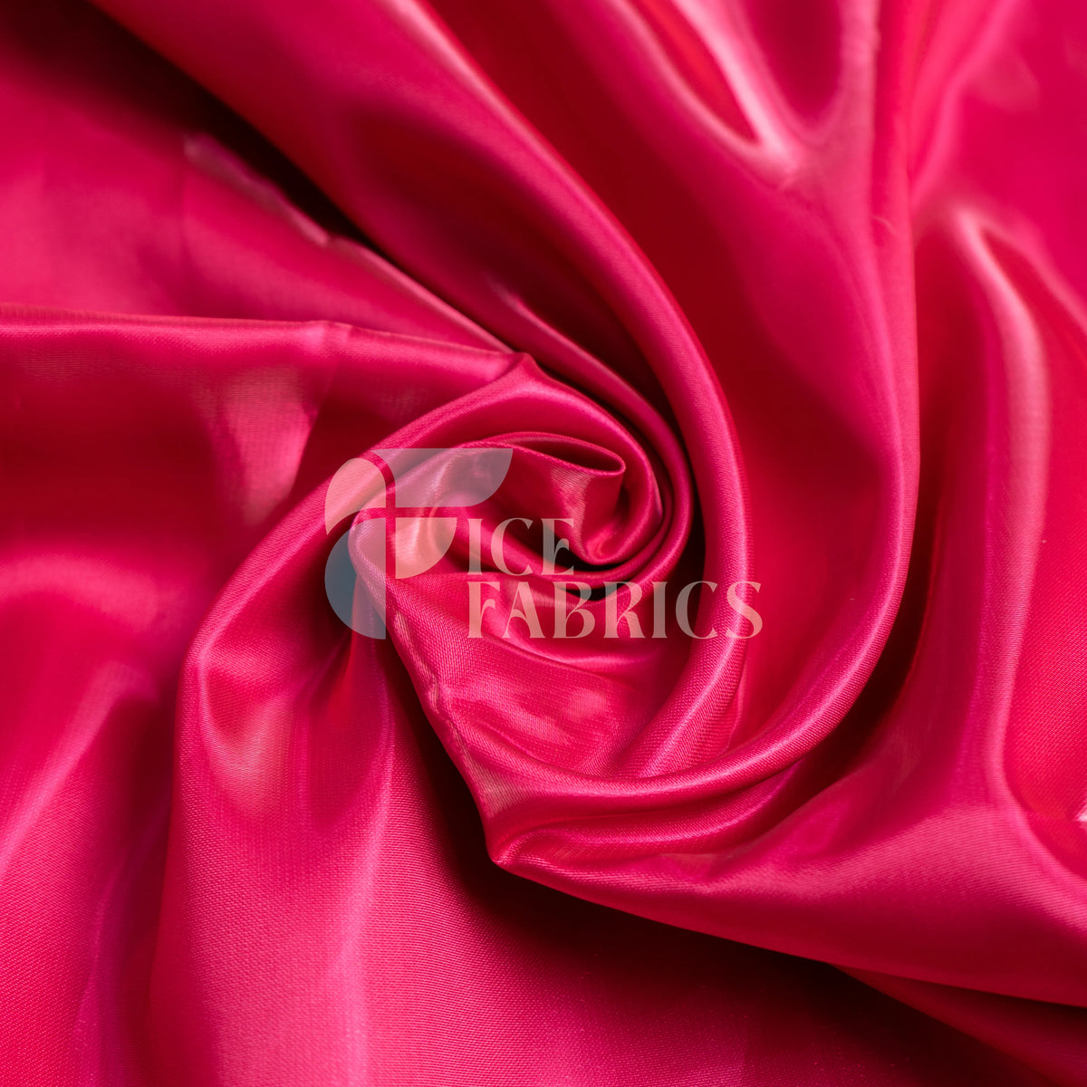 Fuchsia Reflective Liquid Crystal Silky Satin Fabric