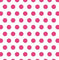 Fuchsia Dot on White 1/2