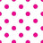 Fuchsia Dots on White 1-Inch Polka Dot Poly Cotton Fabric By The Yard
