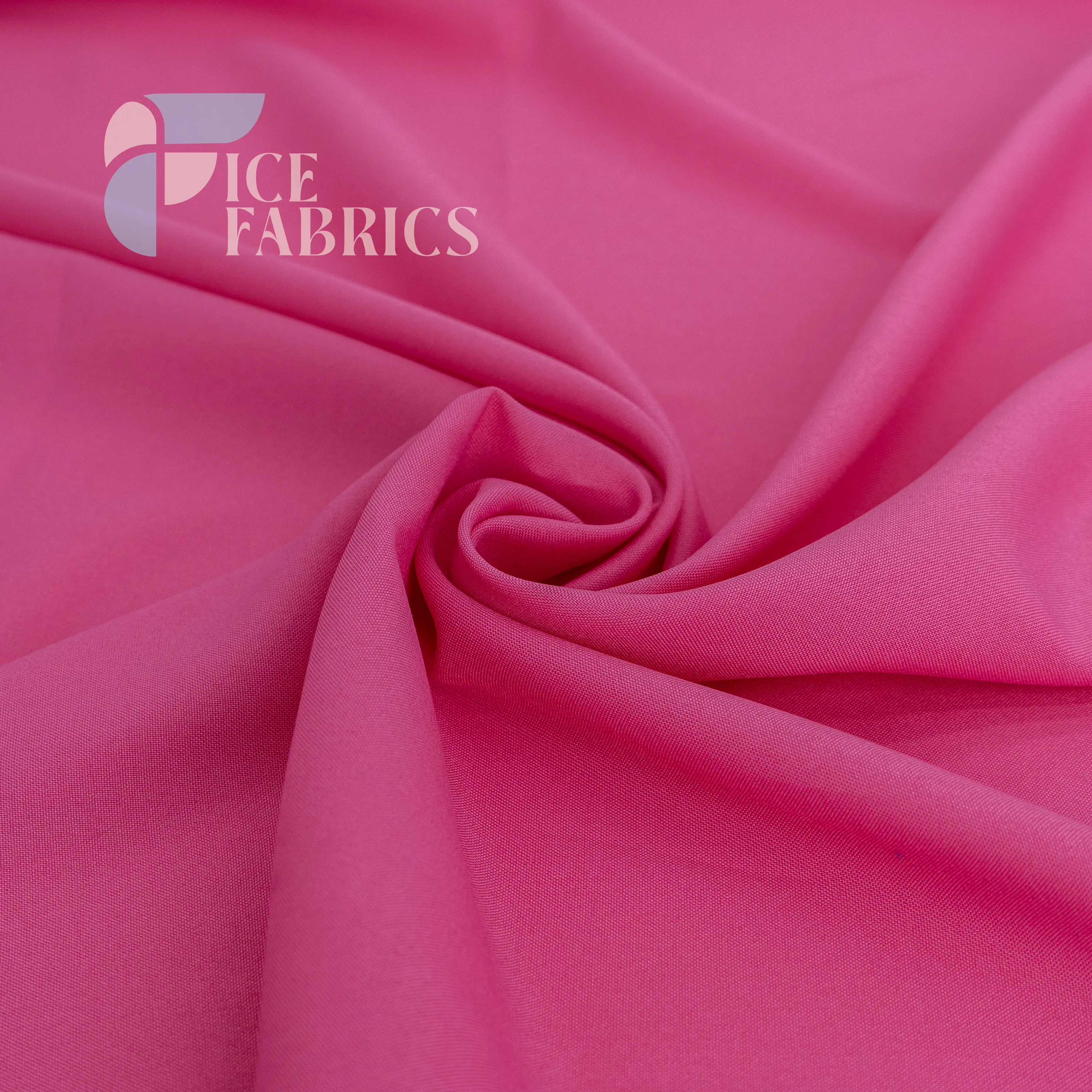 Fuchsia Solid Poly Poplin Fabric By The Yard