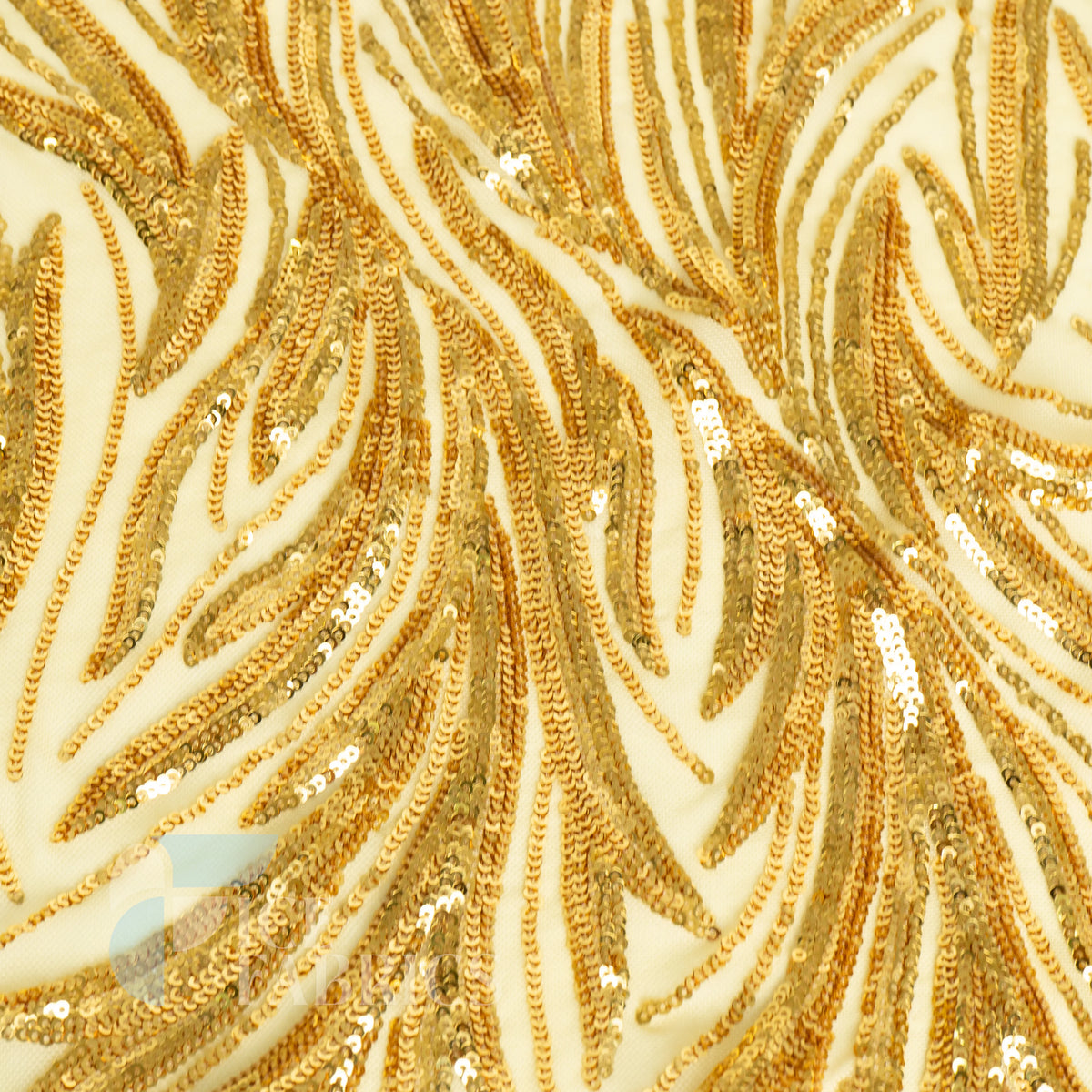 Flame 4 Way Stretch Sequin Spandex Fabric