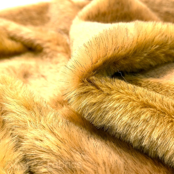 Brown Crazy Bear Faux Fur Fabric By The Yard