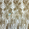 Gold Feather Stretch Sequin Fabric
