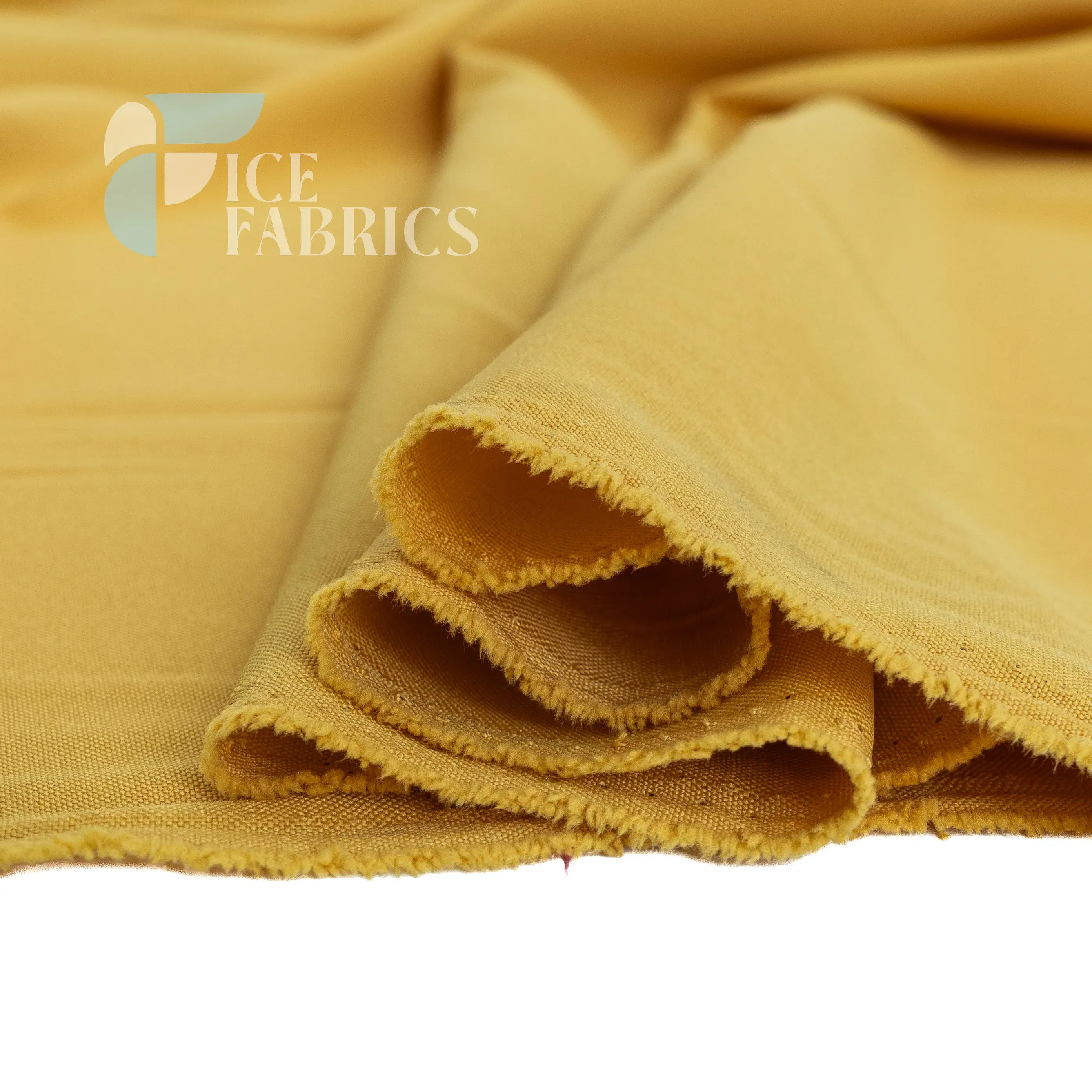 Gold Solid Poly Poplin Fabric By The Yard
