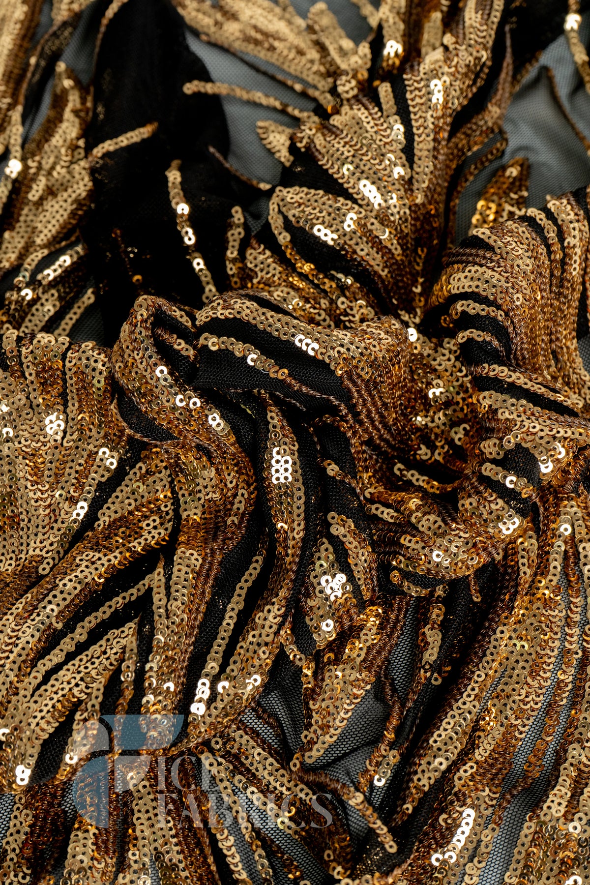 Flame 4 Way Stretch Sequin Spandex Fabric