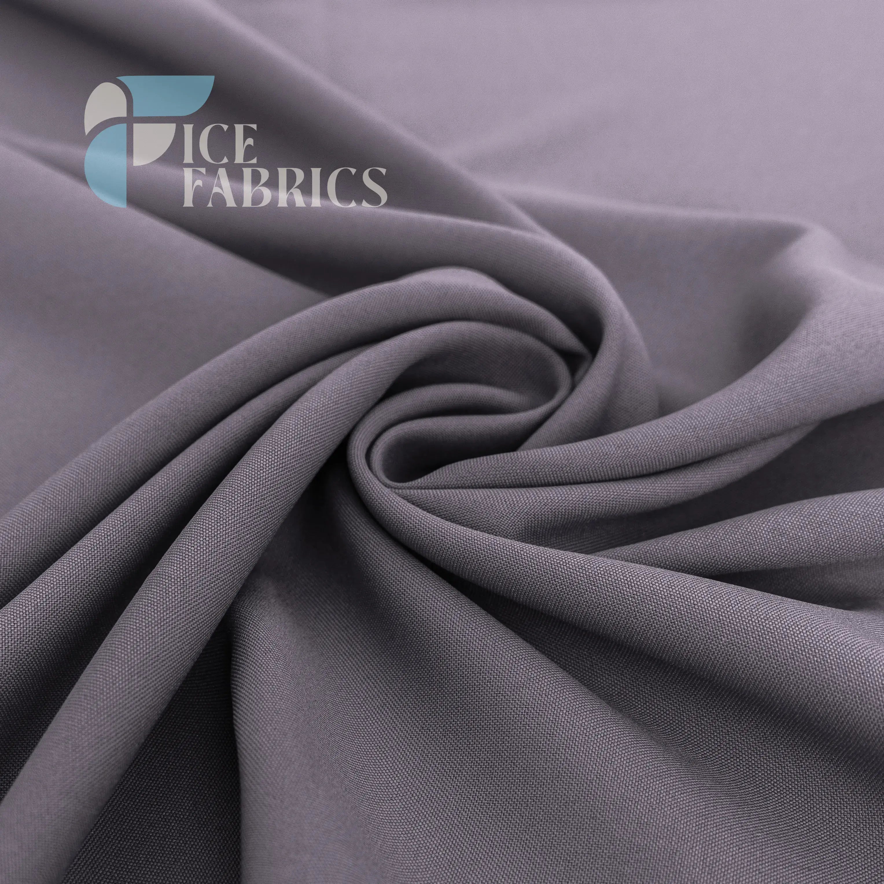 Gray Solid Poly Poplin Fabric By The Yard