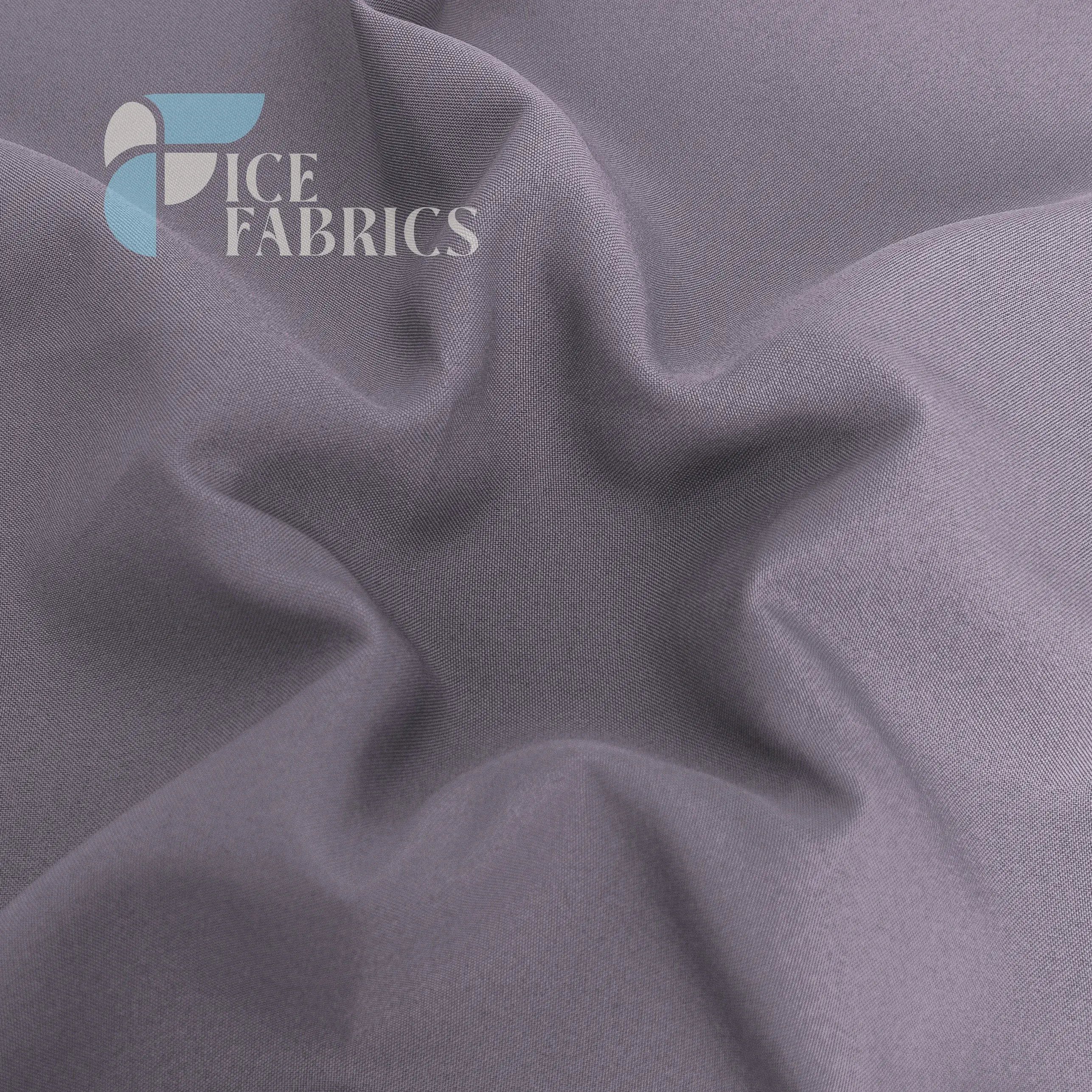 Gray Solid Poly Poplin Fabric By The Yard