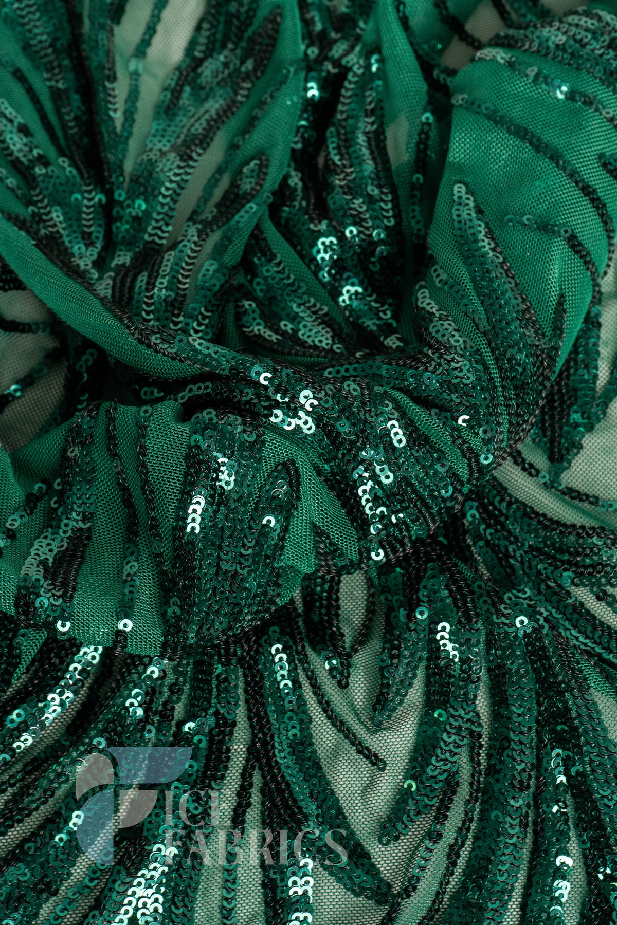 Flame 4 Way Stretch Sequin Spandex Fabric