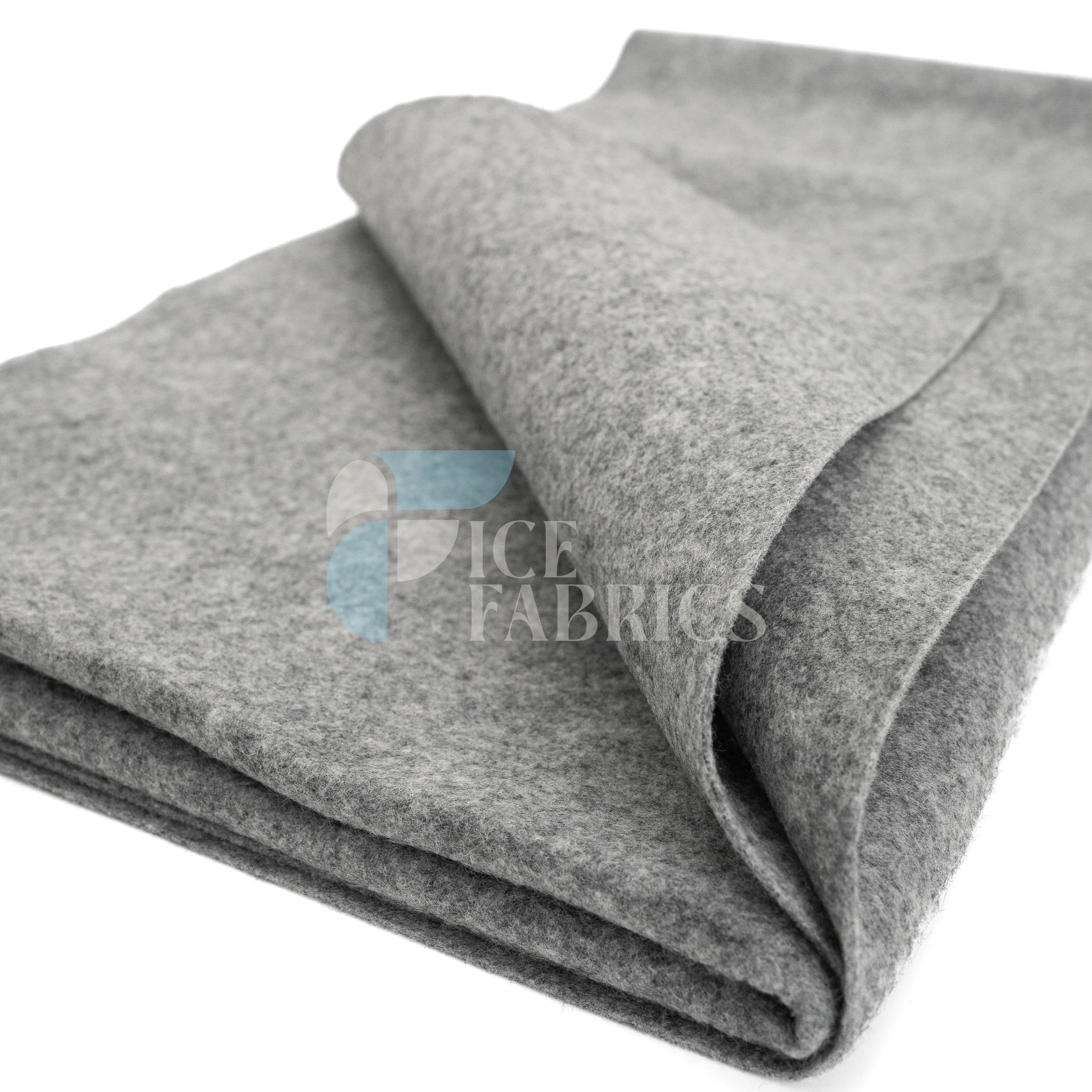 Heather Gray Acrylic Felt Fabric / 1.6mm Thick _ 72” Wide ICE FABRICS By The Yard