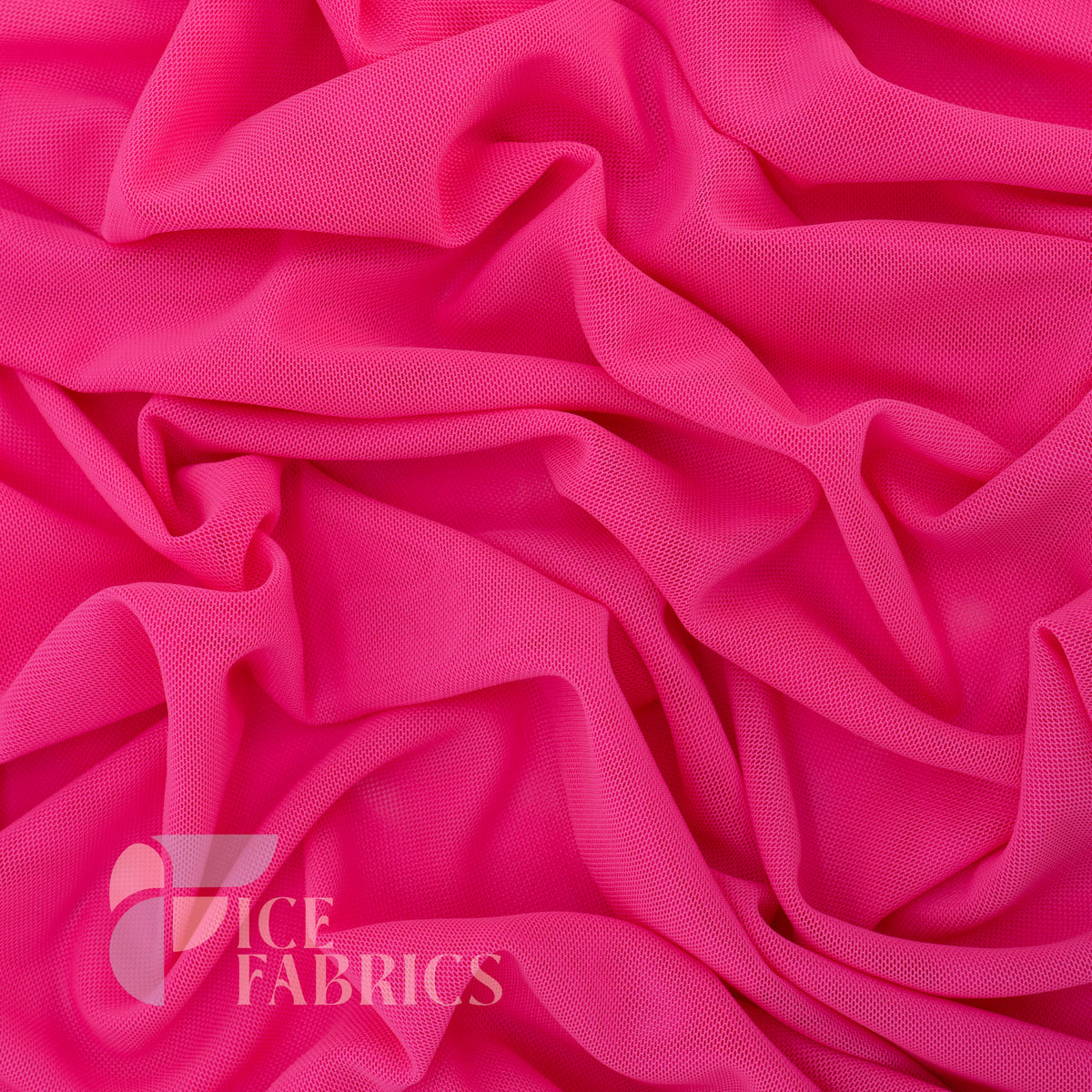 Hot Pink Flex Power Mesh 4 Way Stretch Nylon Fabric